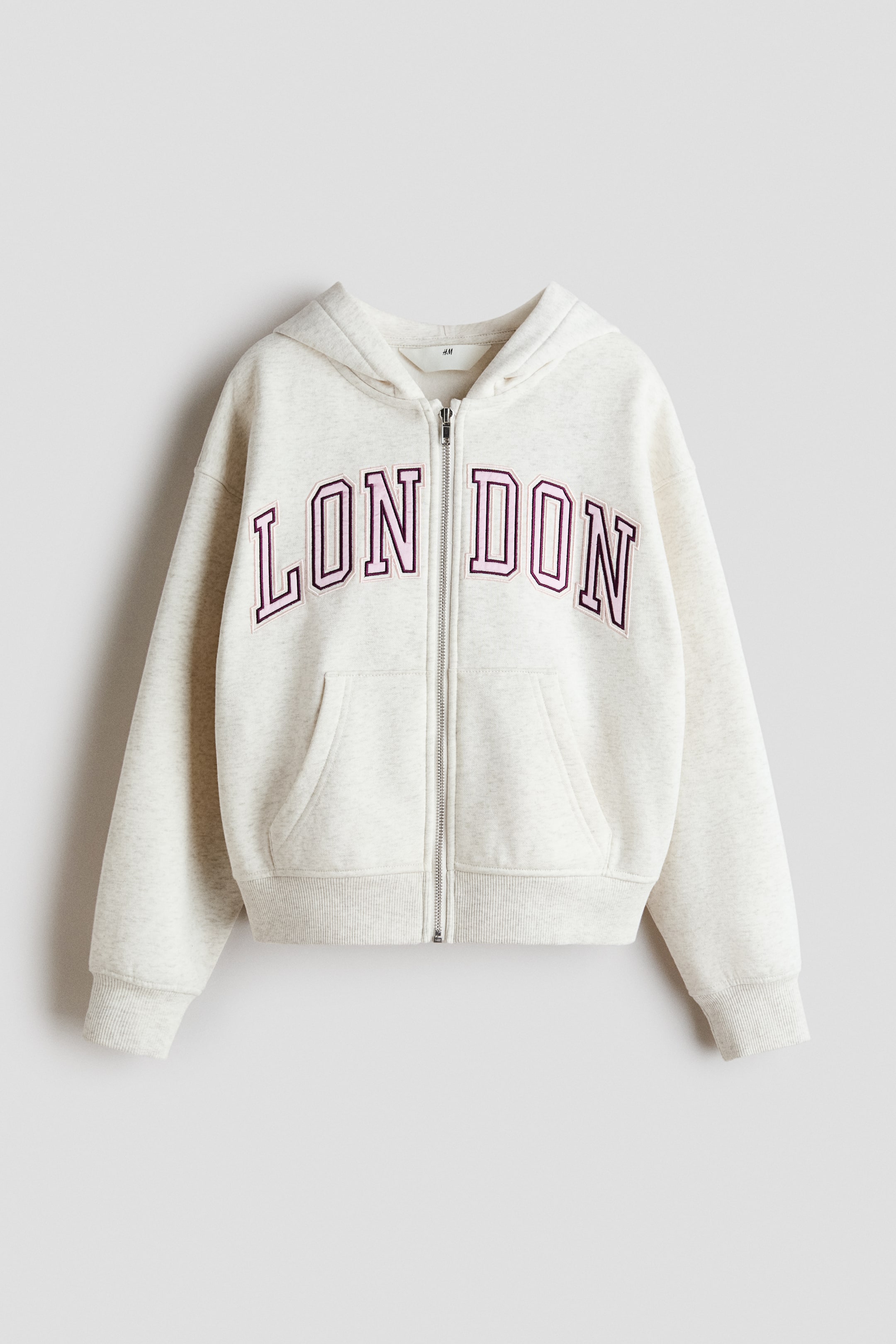 Hooded Jacket with Printed Motif