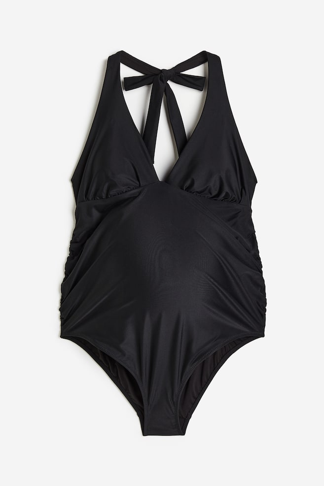 MAMA Halterneck swimsuit - Black - 2