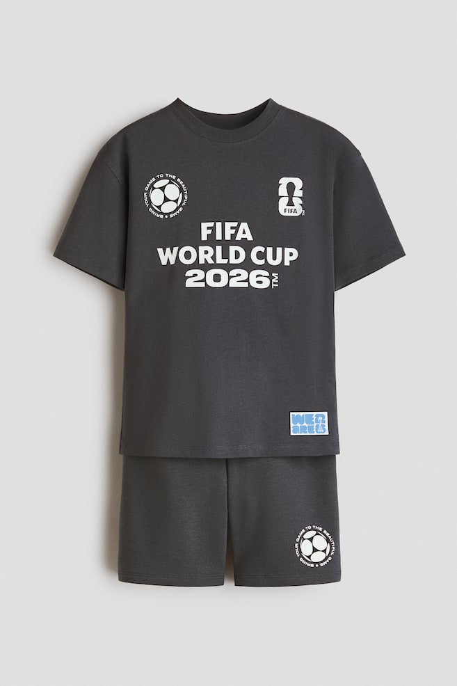2-piece printed set - Dark grey/FIFA World Cup 2026™/Dark grey/Batman/White/Minecraft/Green/Minecraft/Black/Pokémon/White/Hot Wheels - 1