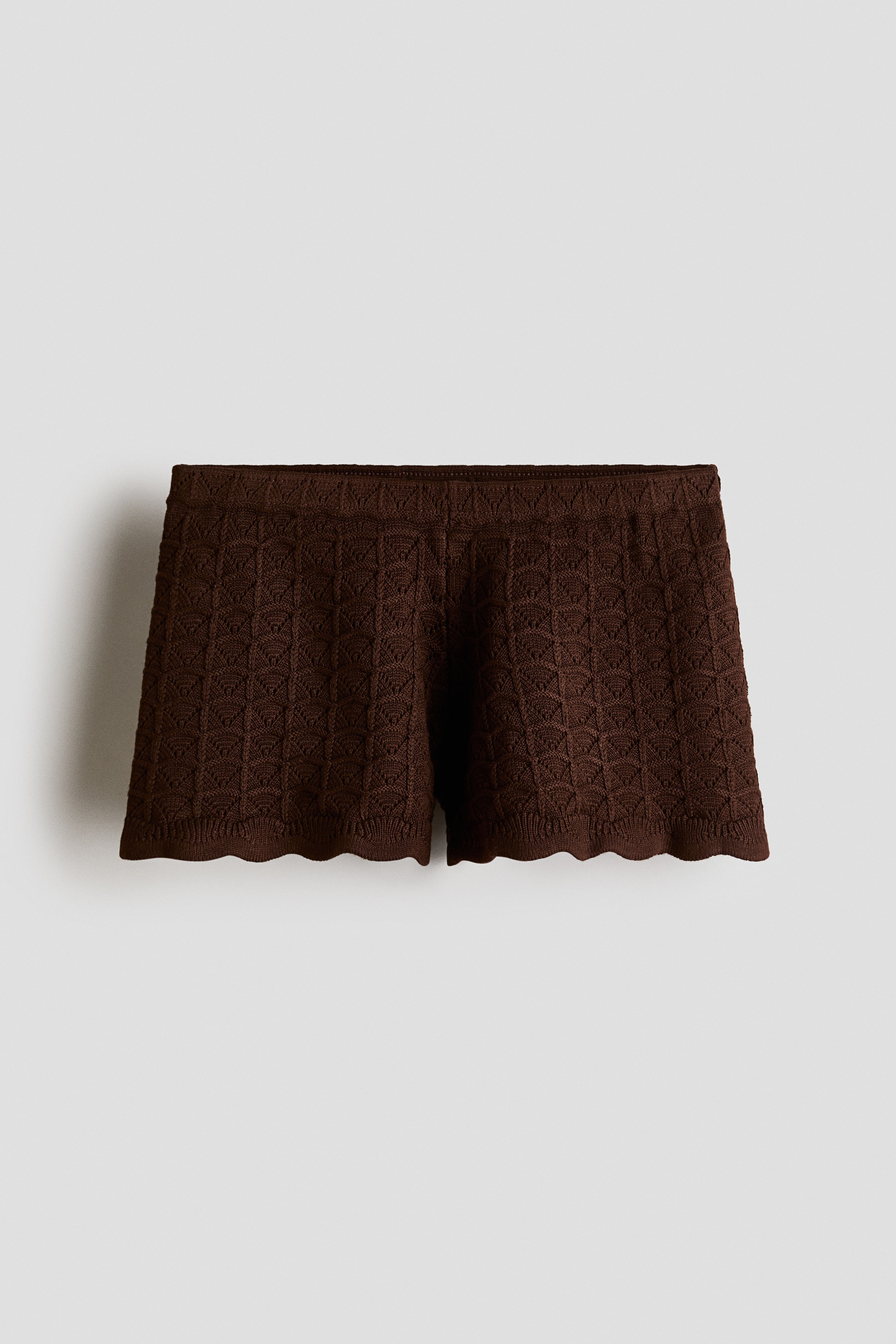 Pantalón corto en punto pointelle