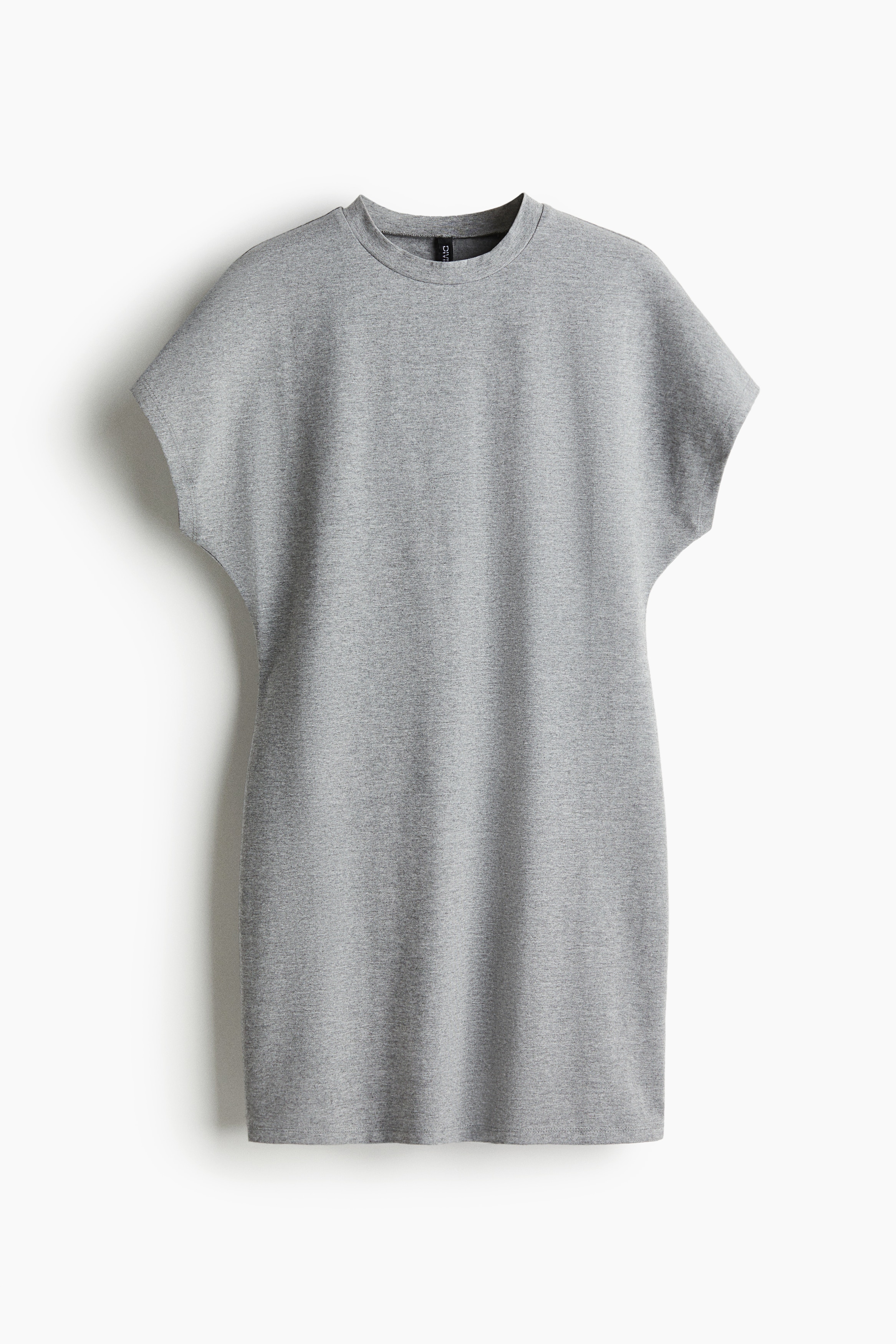 Abito a maniche corte in jersey - Grigio/Beige/Nero