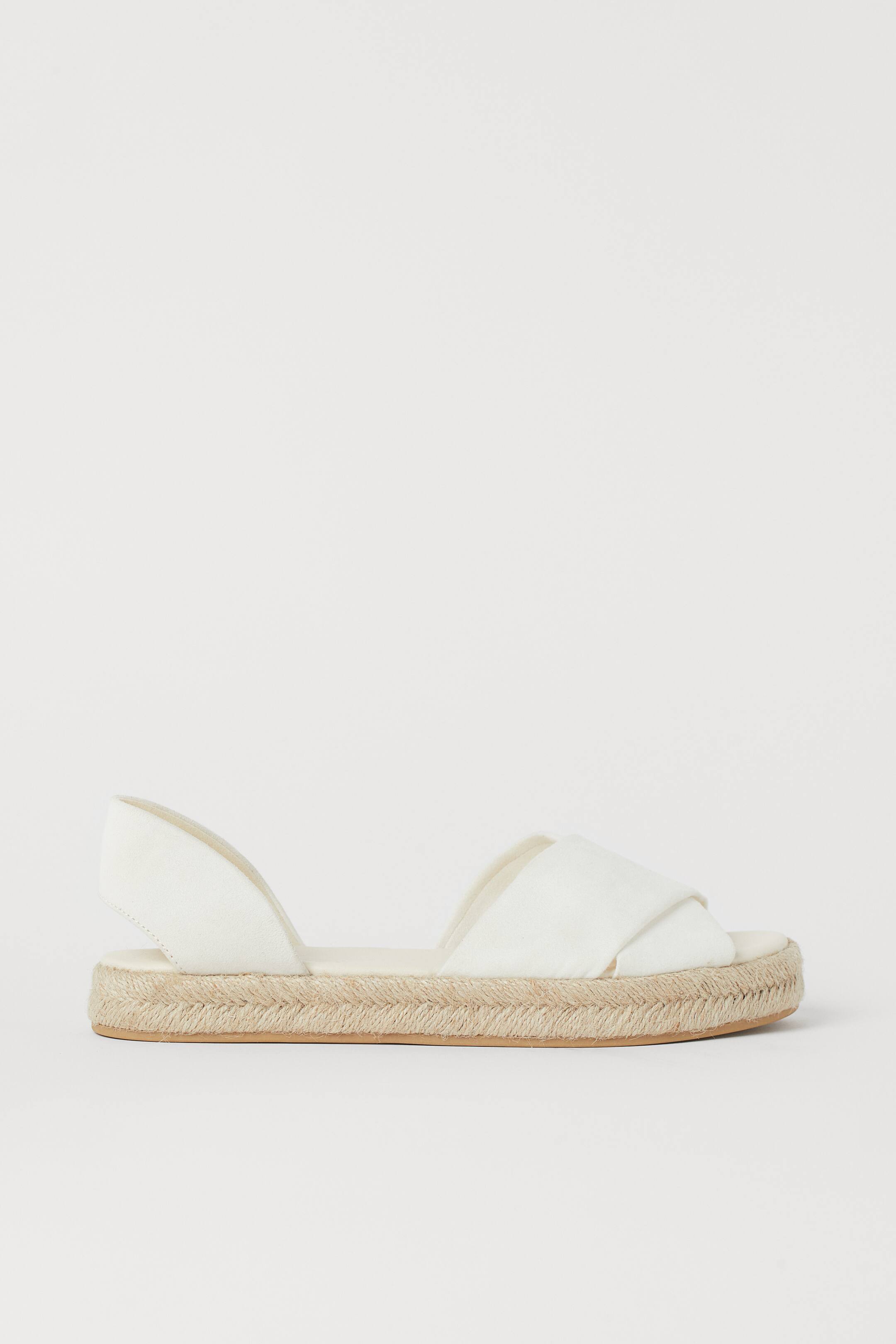 Sandals - No heel - White - Ladies | H&M US 