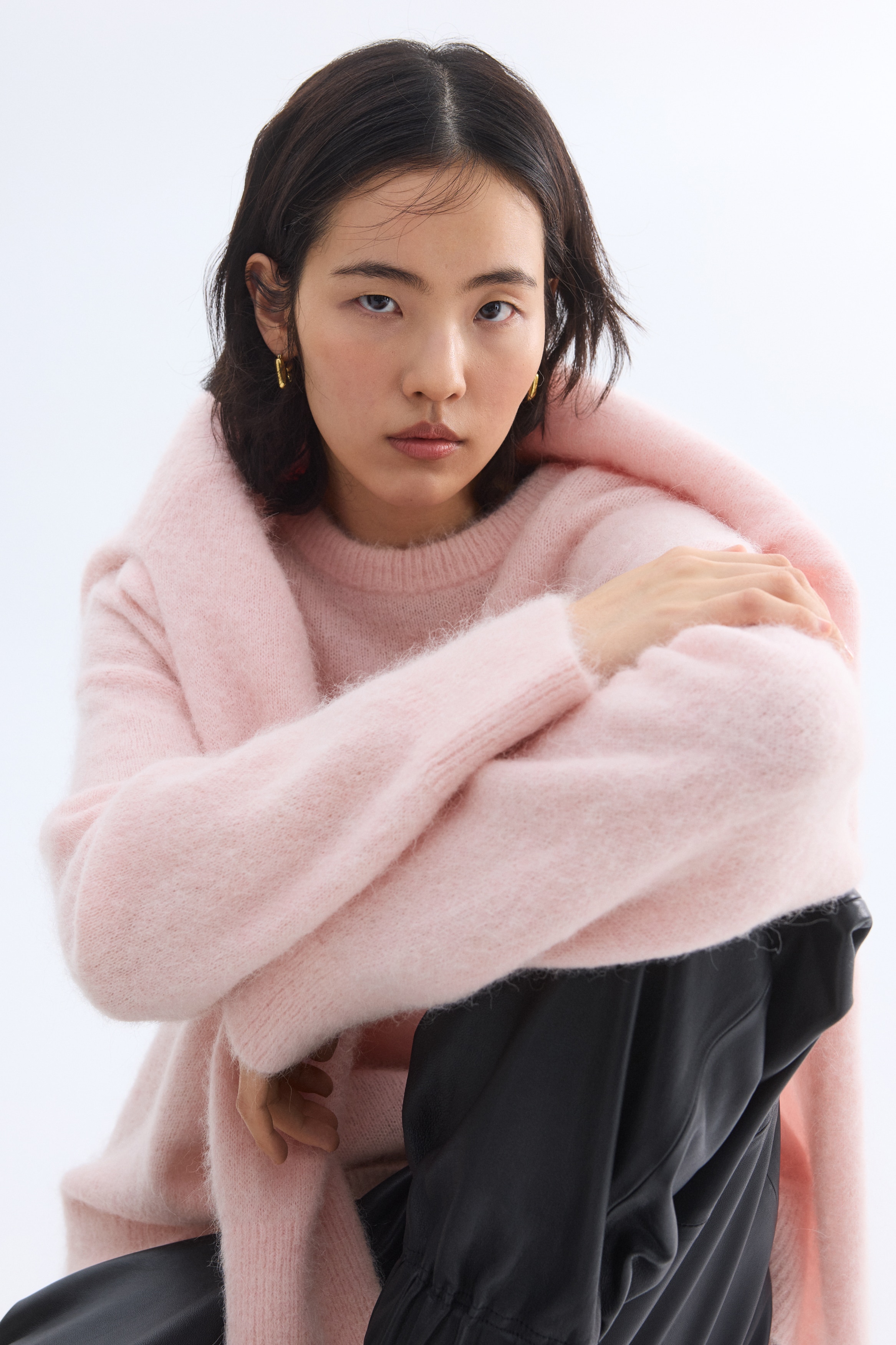 Oversized Alpaca-Blend Sweater - Light pink - Ladies | H&M US