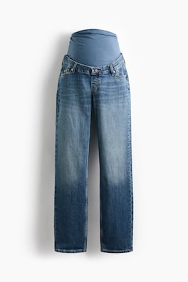 MAMA Slim Straight High Waist Jeans