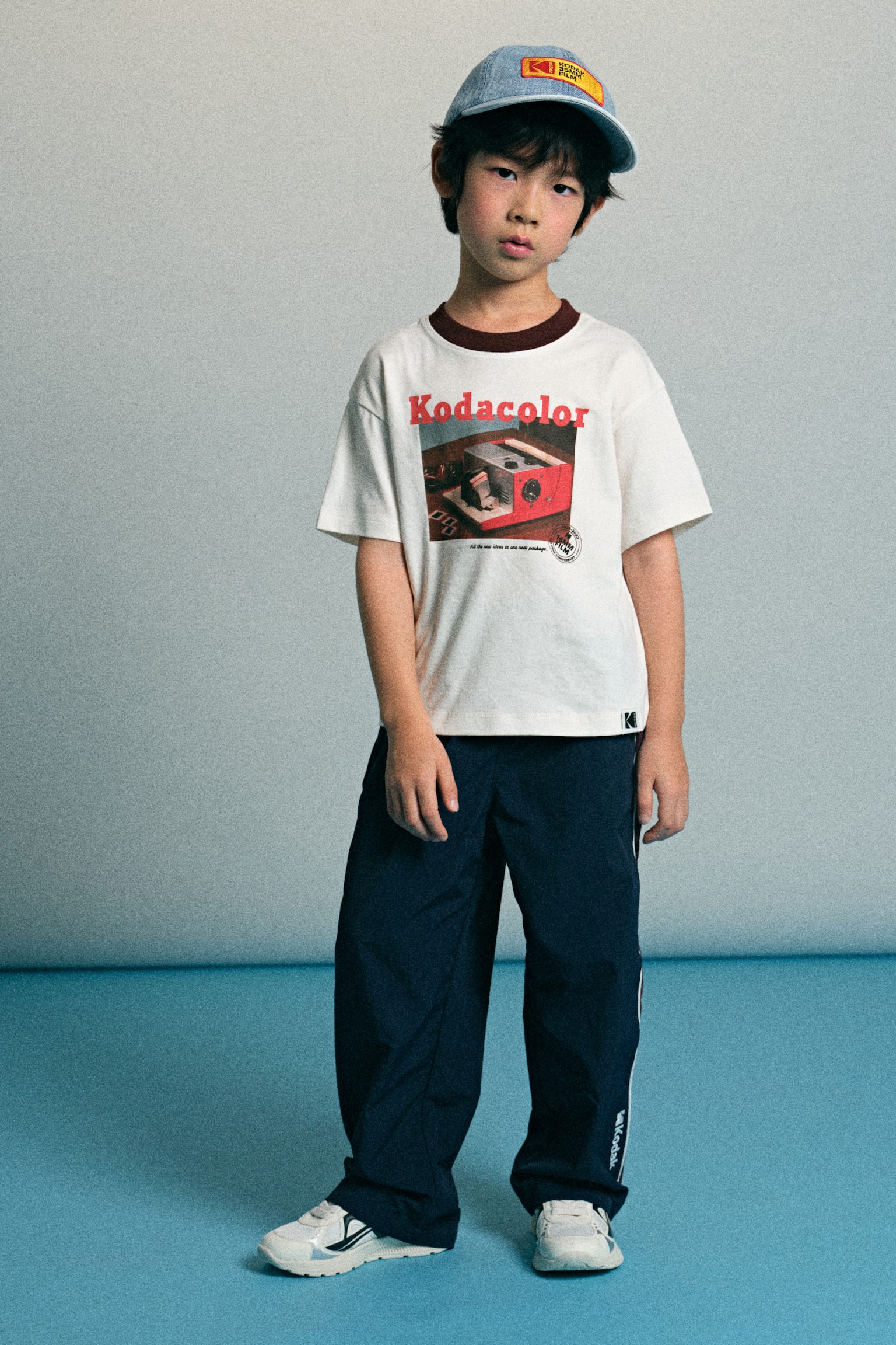 Print-motif cotton T-shirt - White/Kodak/Black/Kodak/Dark khaki green/Kodak - 4