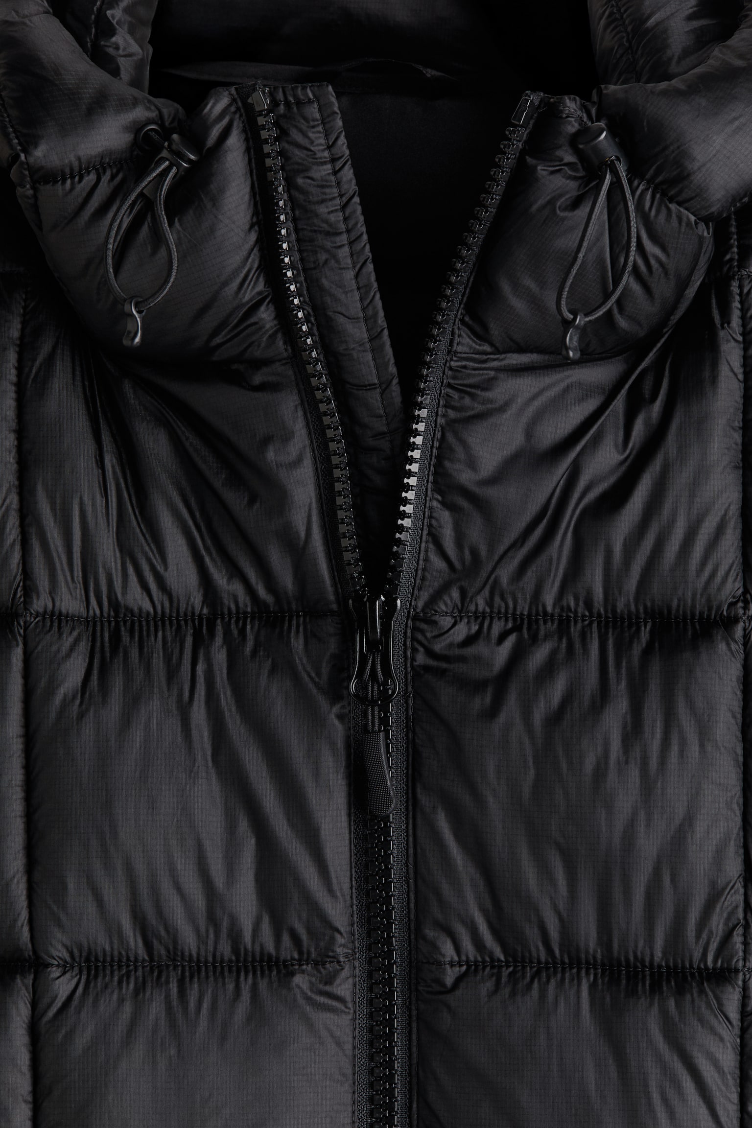Мужская куртка H&M Lightweight Puffer, цвет: Чёрный — фото 7