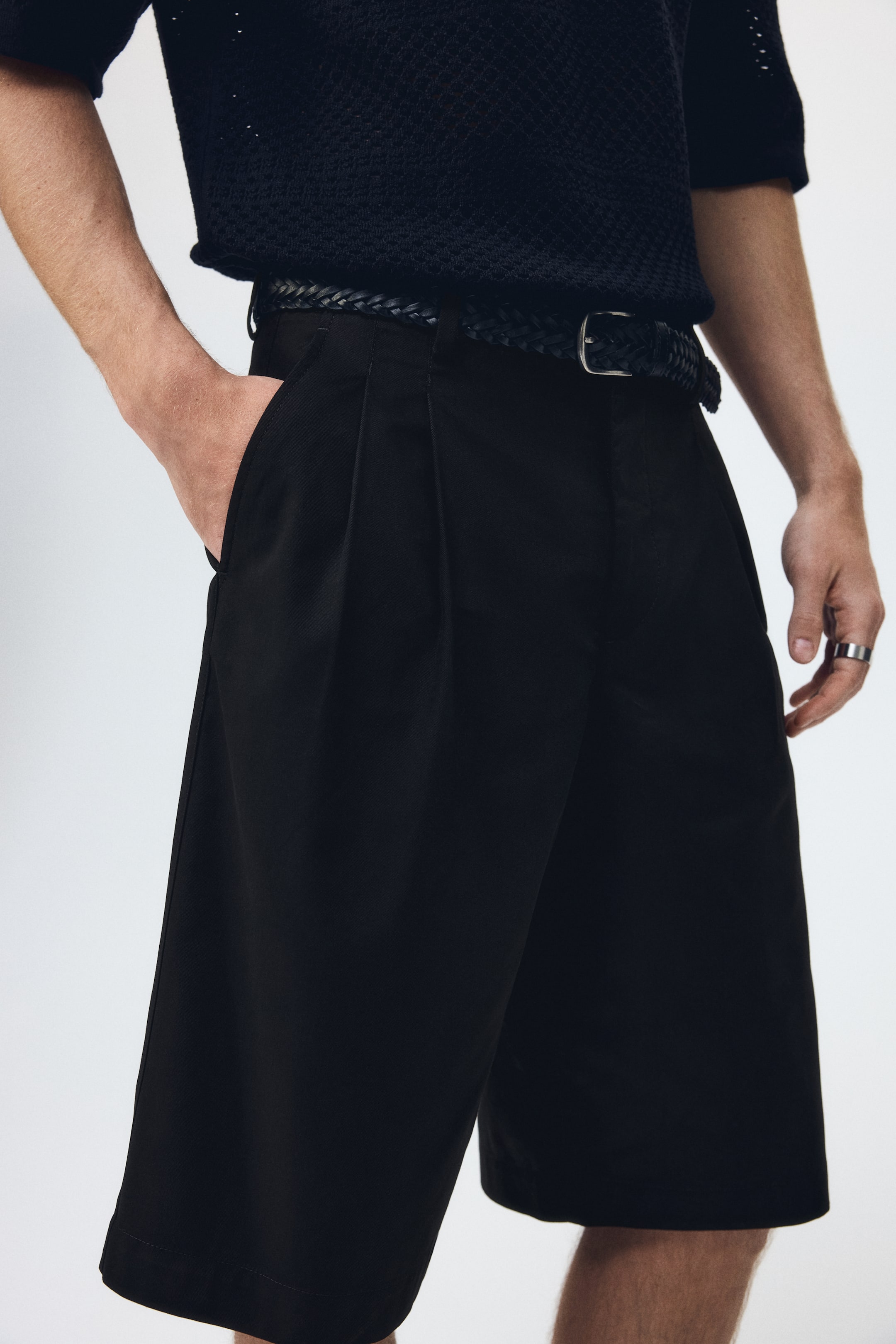 Loose-Fit Bermuda Shorts