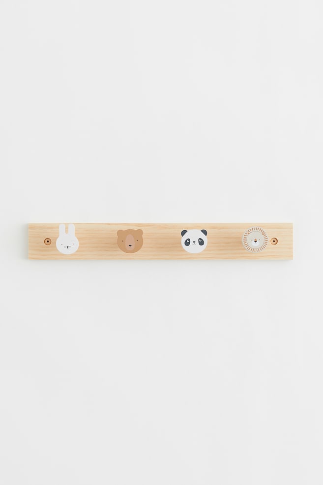Wooden hanging rack - Beige/Animals - 1