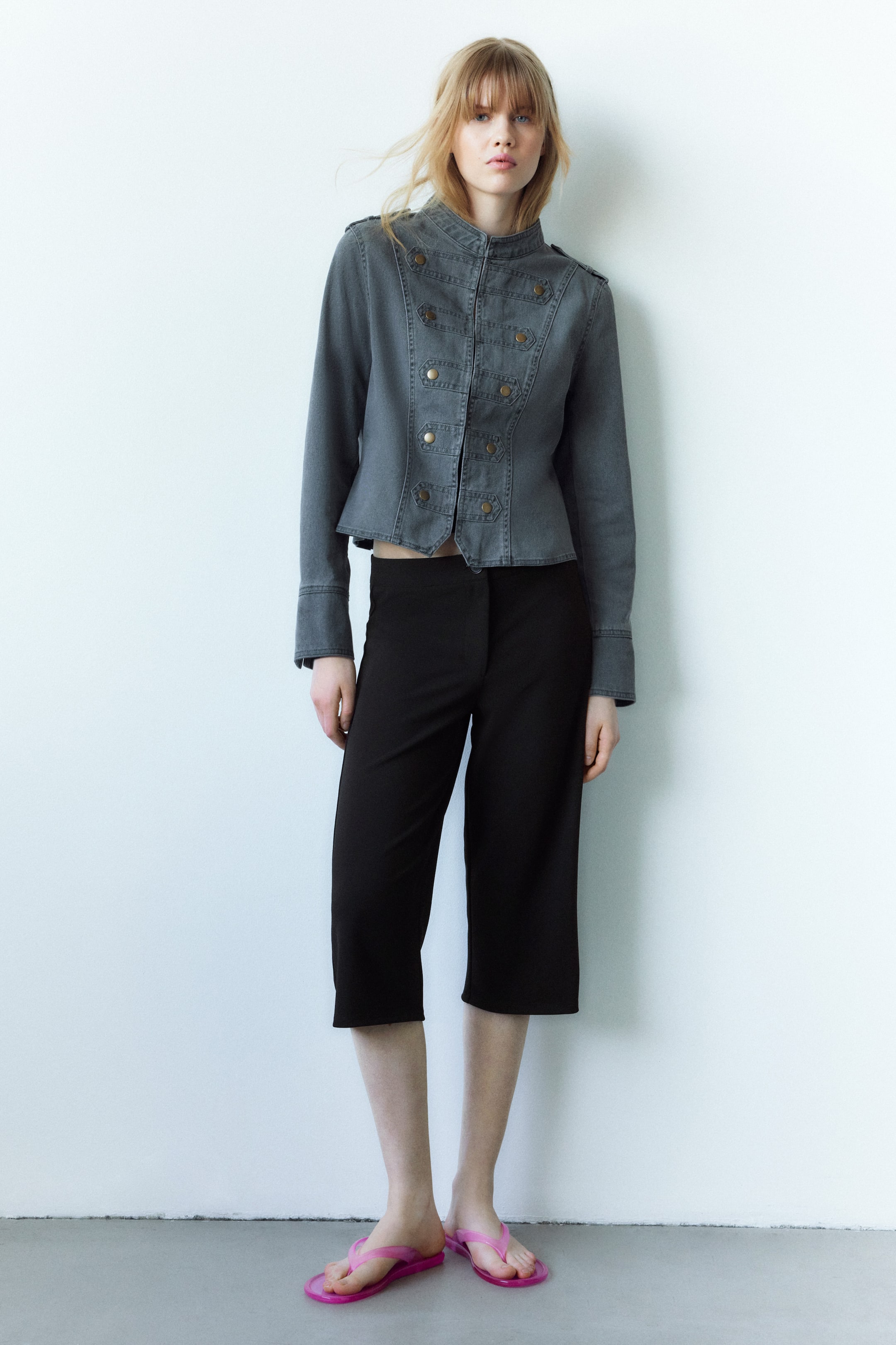 Crêpe Jersey Capri Pants