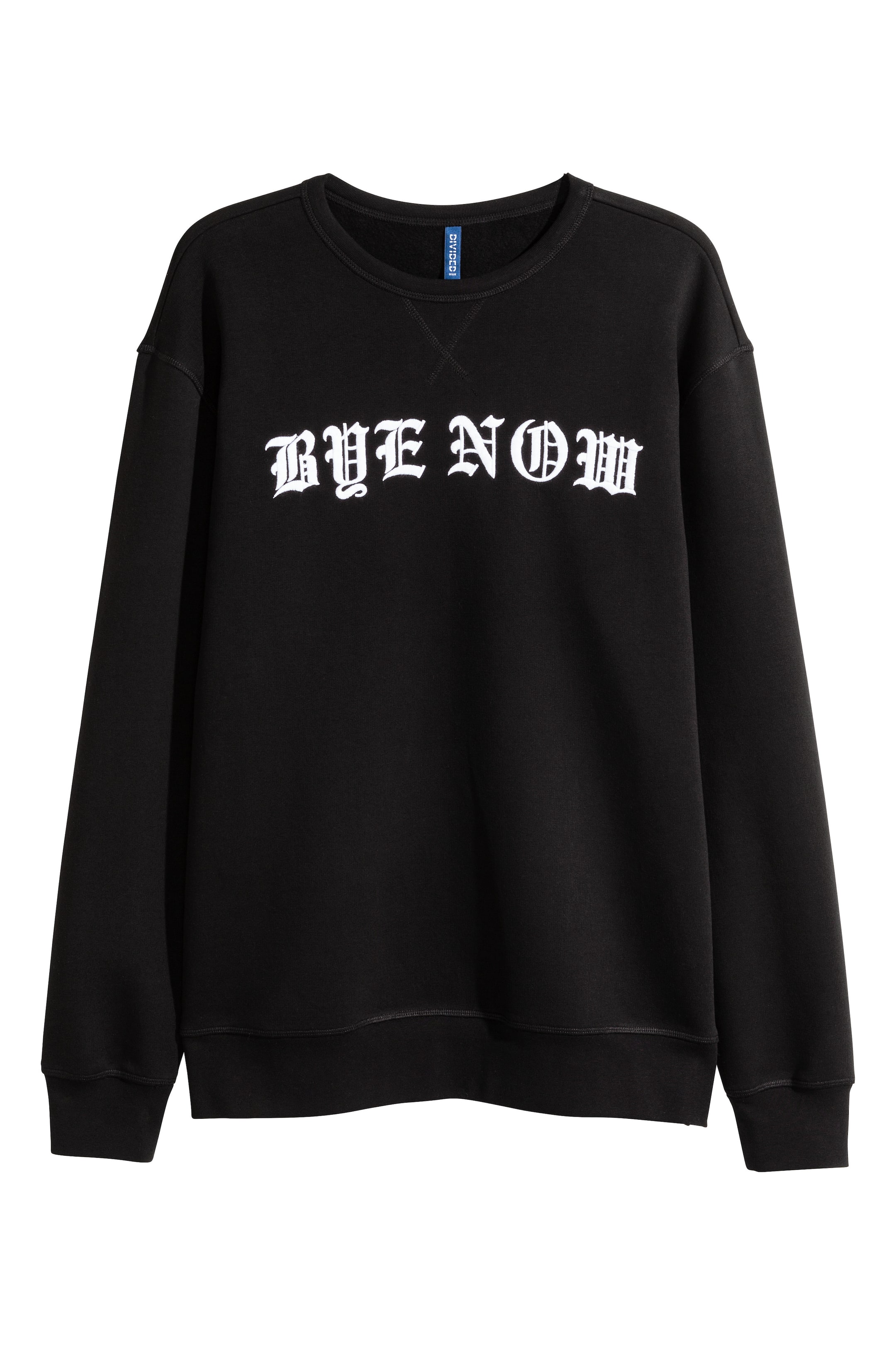 View larger image: Sweatshirt with a print motif - Black - Men | H&M GB 1