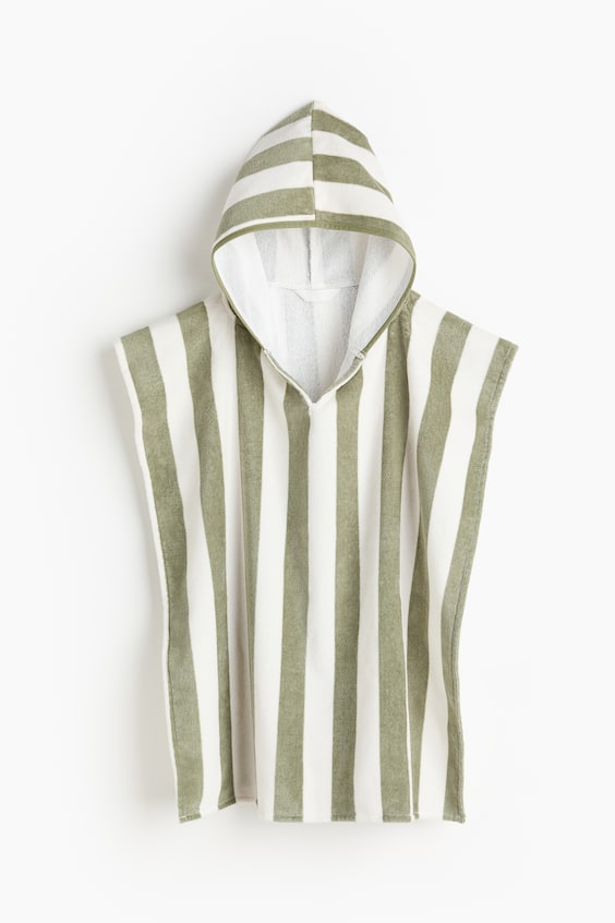 Детские полотенца H&M Striped Cotton Hooded