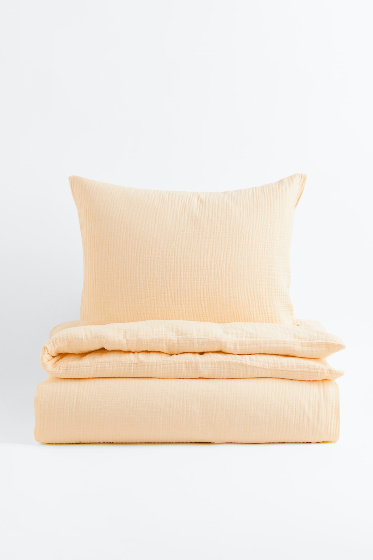 Muslin Twin Duvet Cover Set Light yellow Home All H&M CA