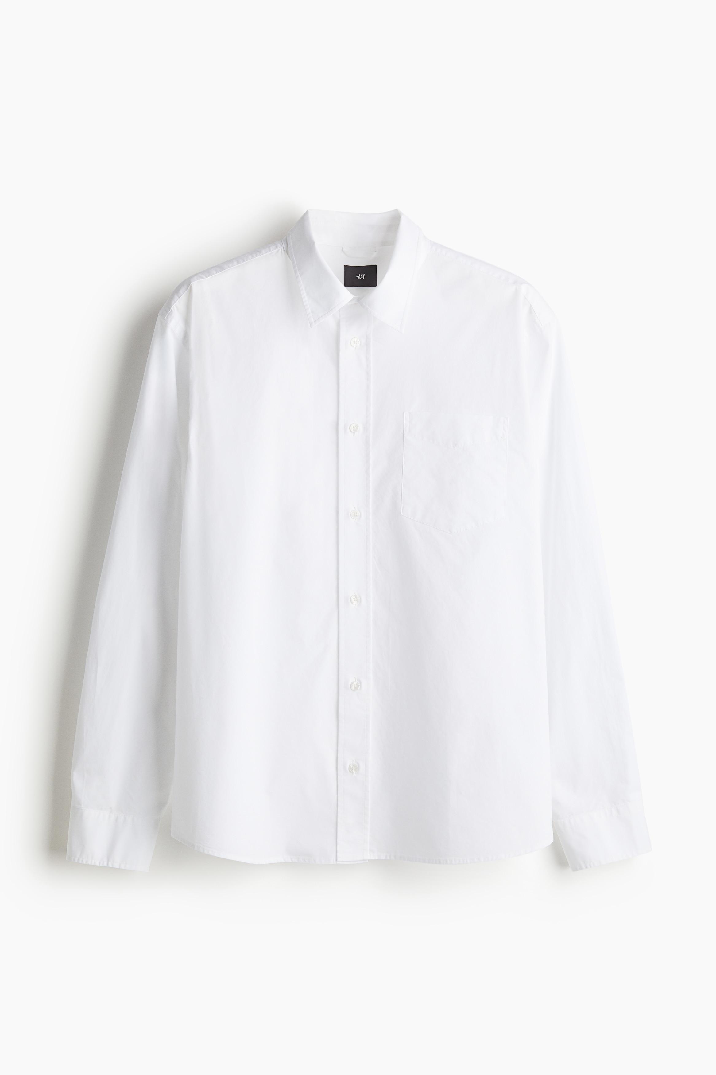 Camisa em popelina Regular Fit - Branco