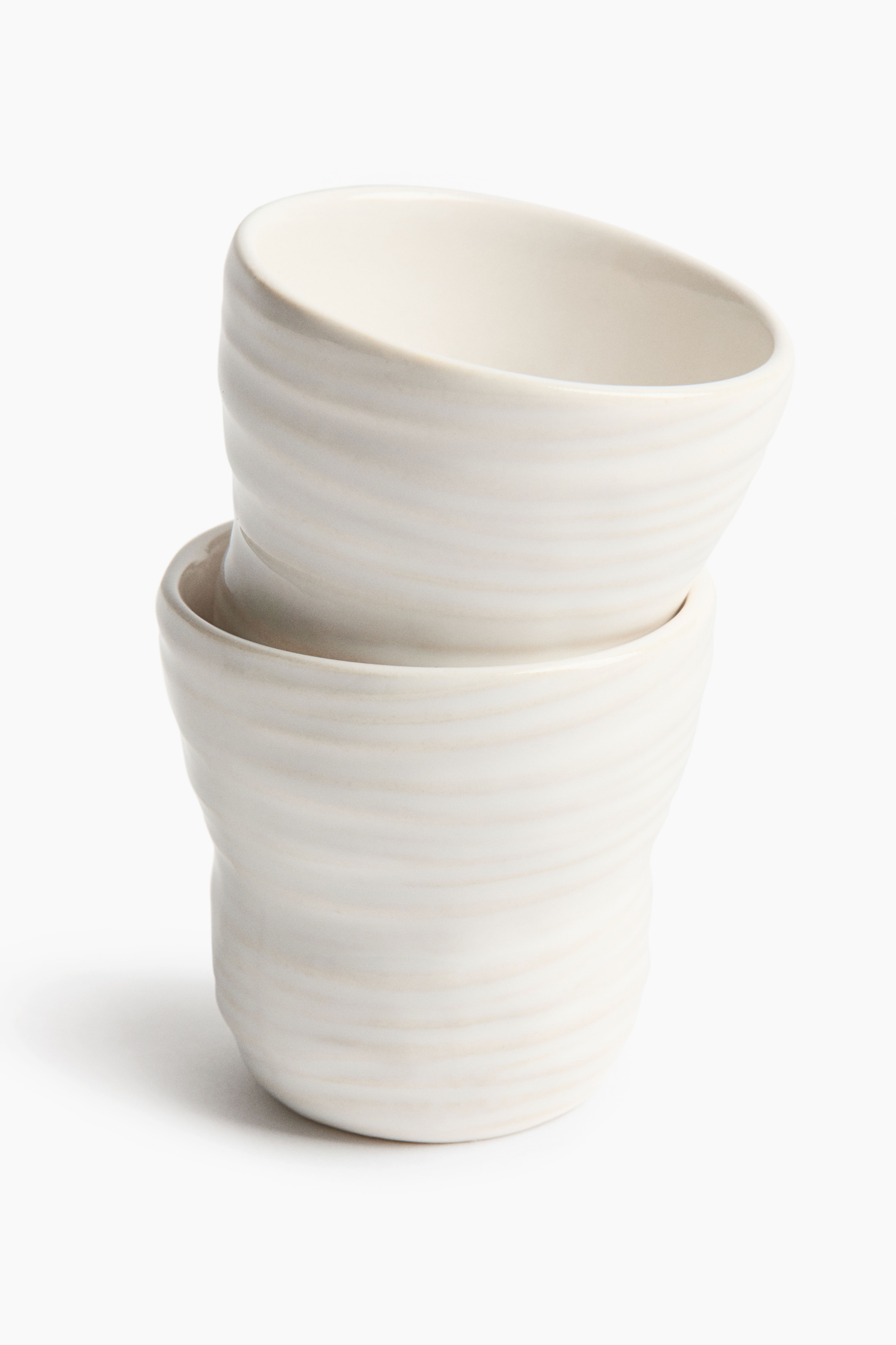 Lot de 2 tasses à espresso en grès cérame