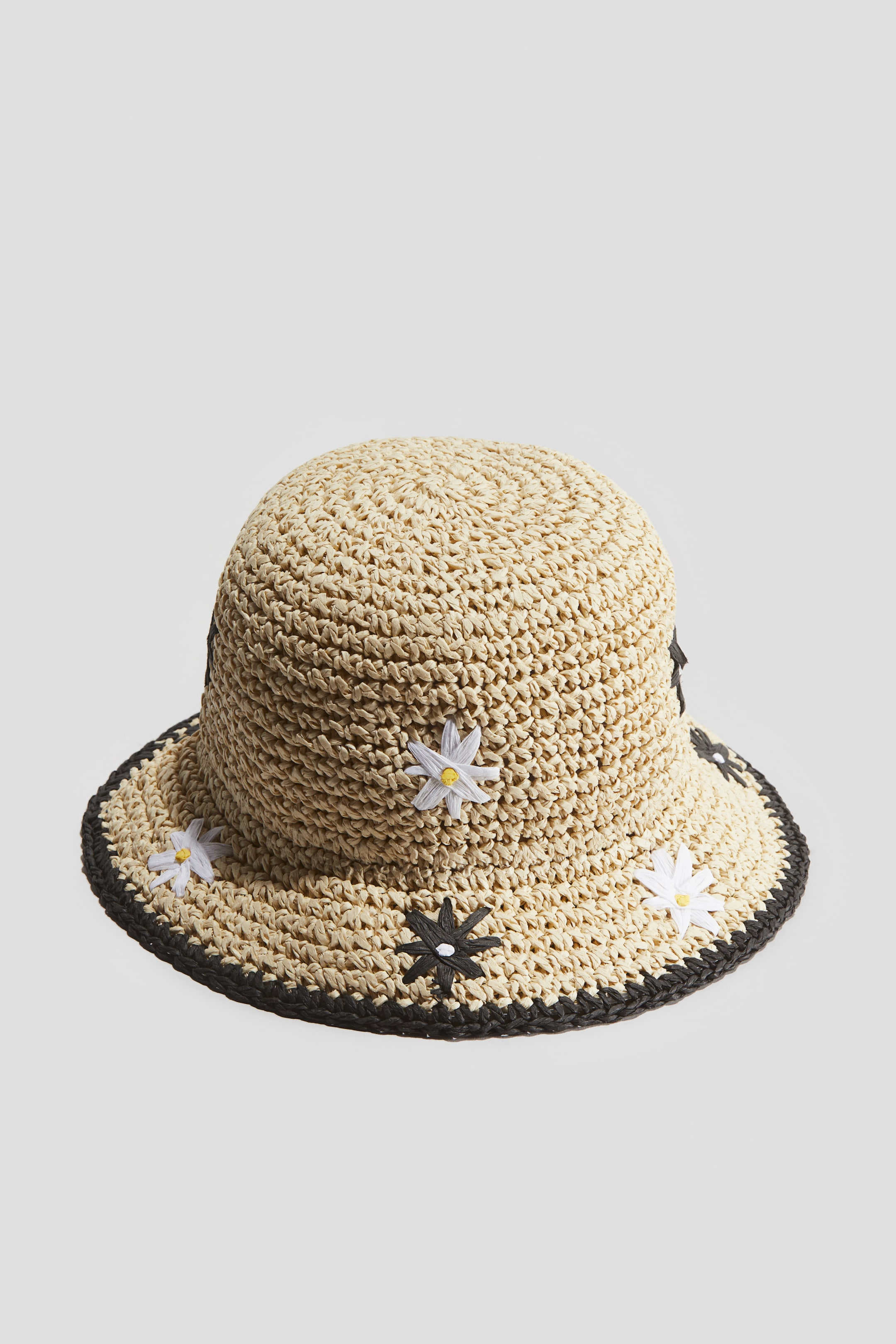 Embroidered Straw Hat