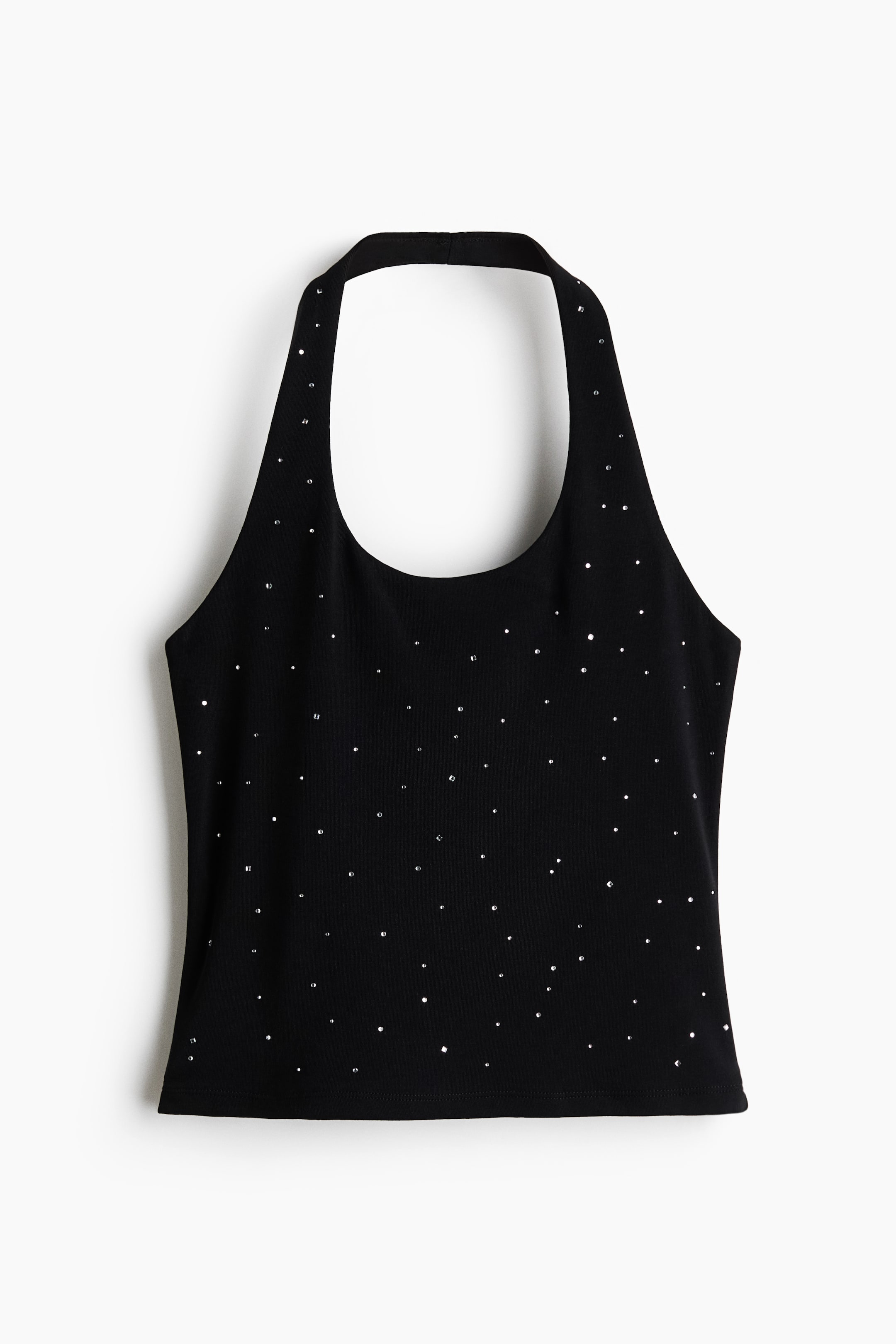 View larger image: Embellished halterneck top - Black - Ladies | H&M 1