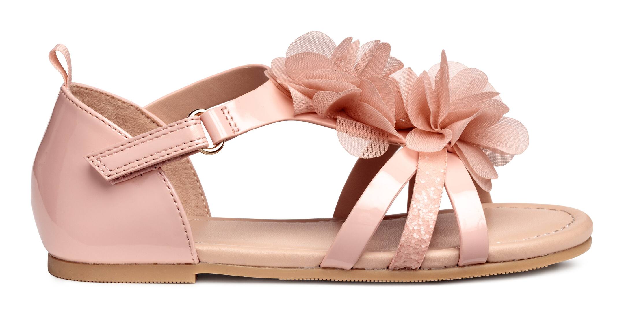 View larger image: Appliquéd sandals - Powder pink - Kids | H&M 1