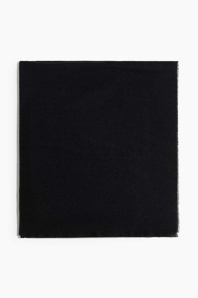 Bufanda tipo manta - Negro/Beige - 1