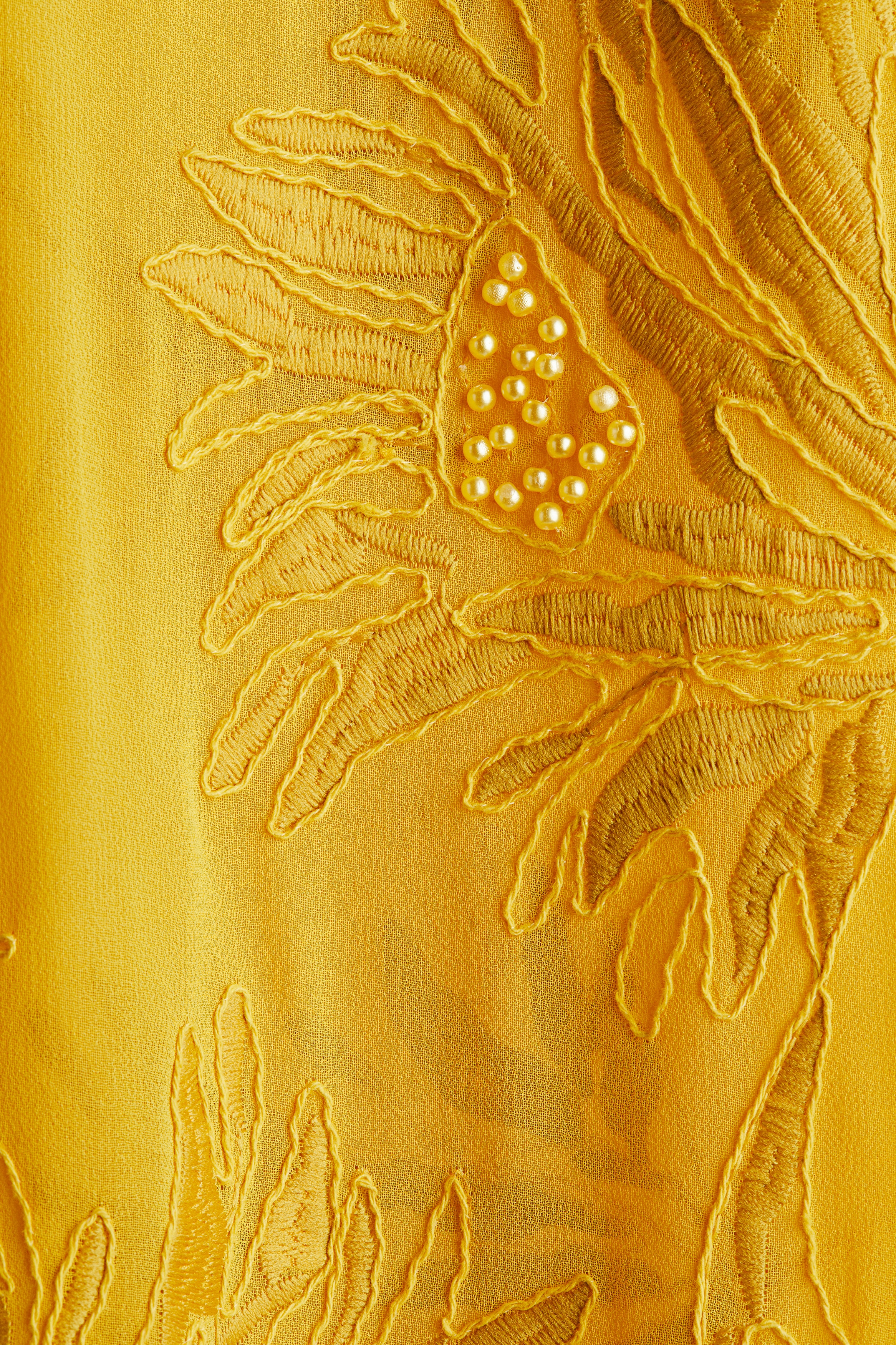 Women's Yellow Embellished strappy dress | H&M Women's Yellow Embellished strappy dress | H&M