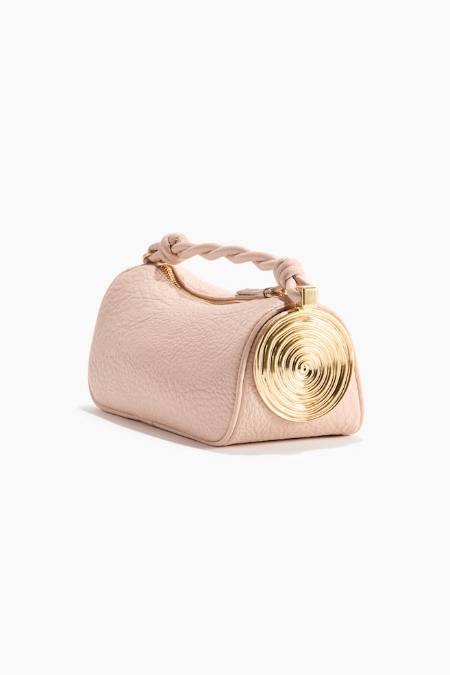 Metal-Detail Handbag-Powder pink - 2