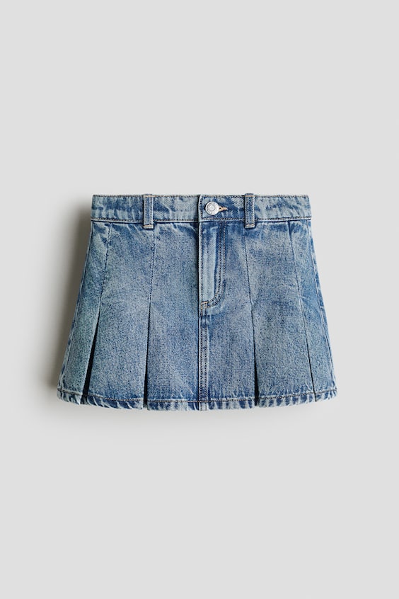 Детские юбки H&M Pleated Denim Skirt