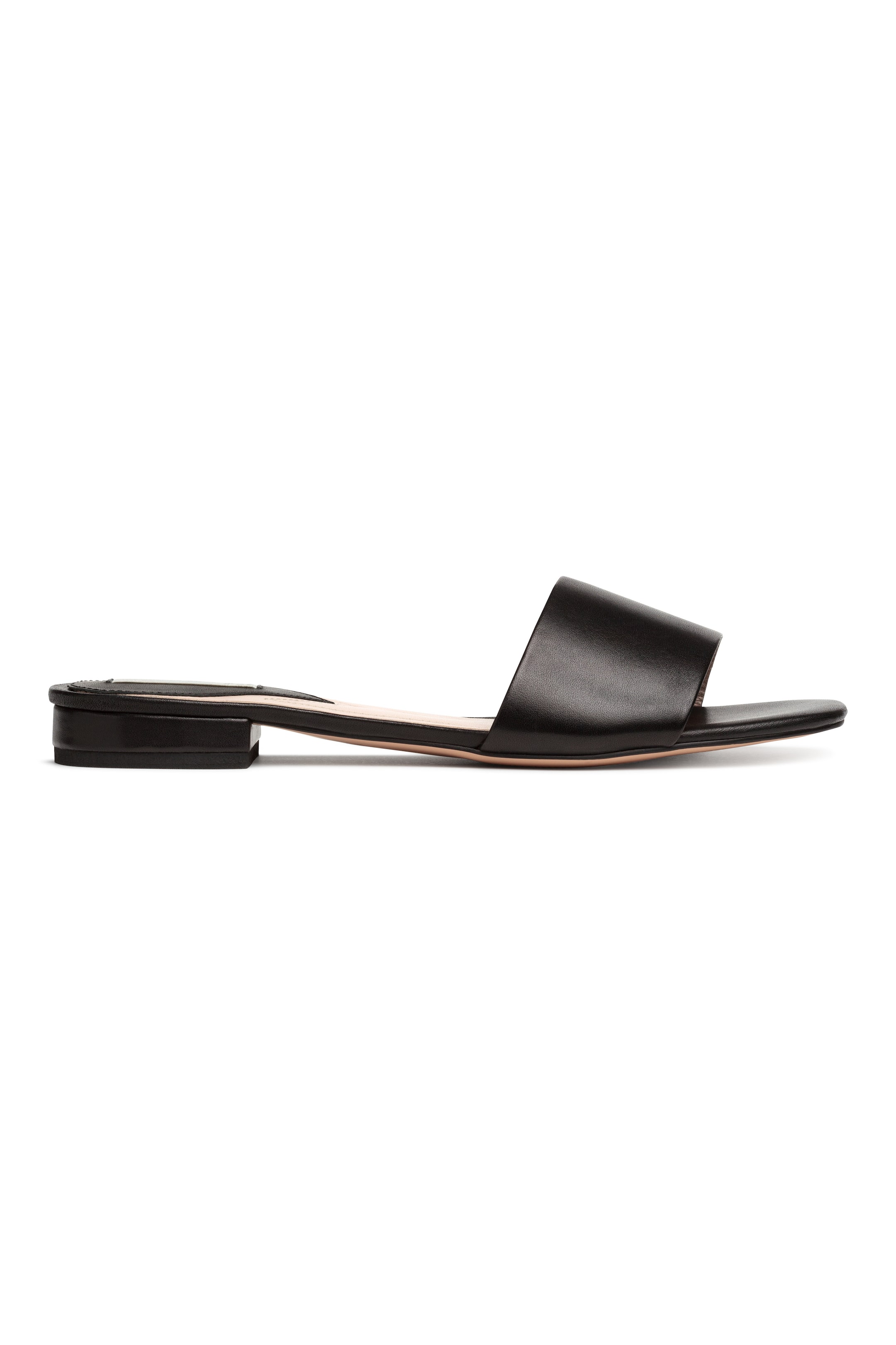 Büyük resmi görüntüle: Terlik - Siyah/Deri - KADIN | H&M TR 1