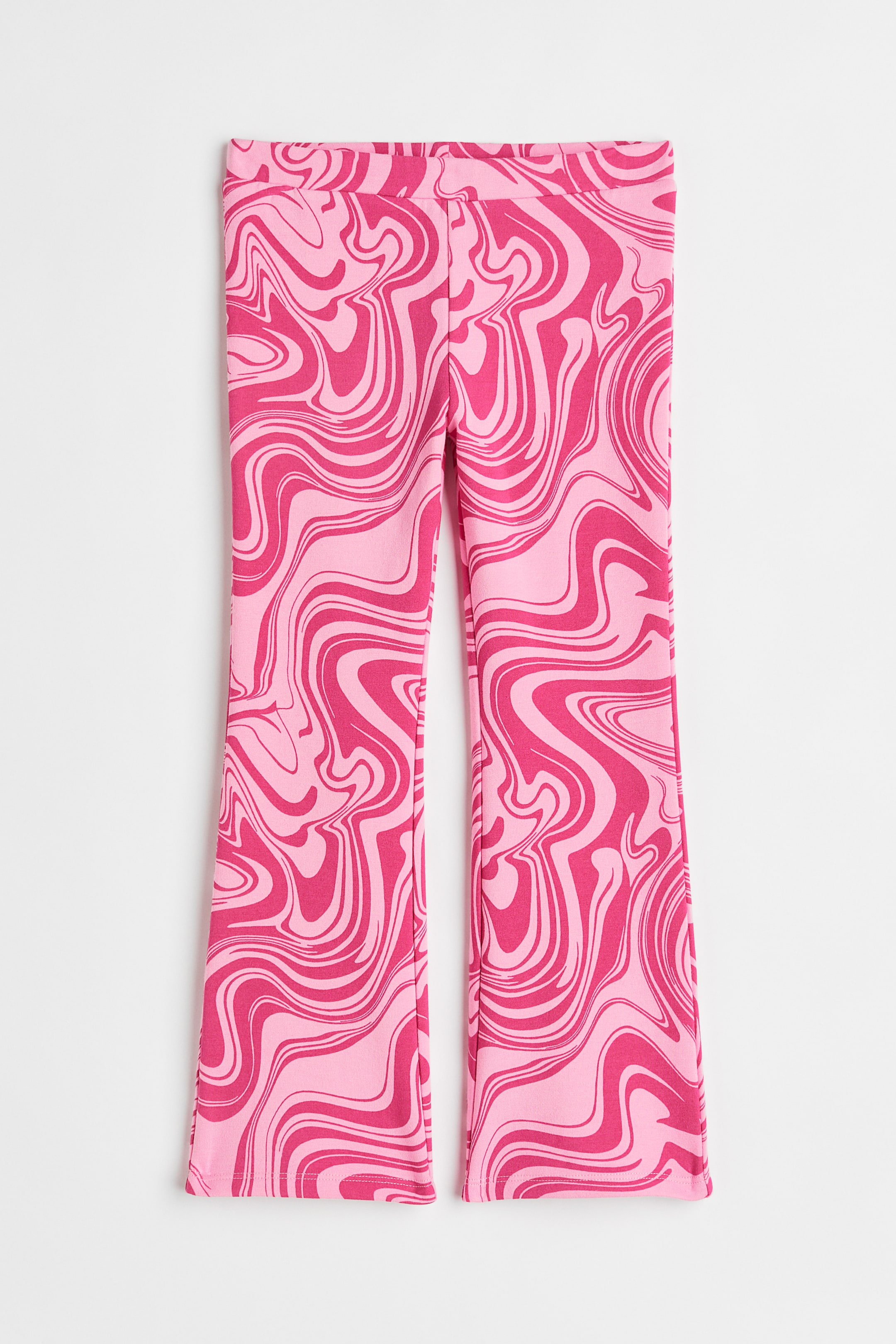 Xem ảnh lớn hơn: Quần legging ống loe - Màu quả anh đào/Hoa văn - Kids | H&M VN 1