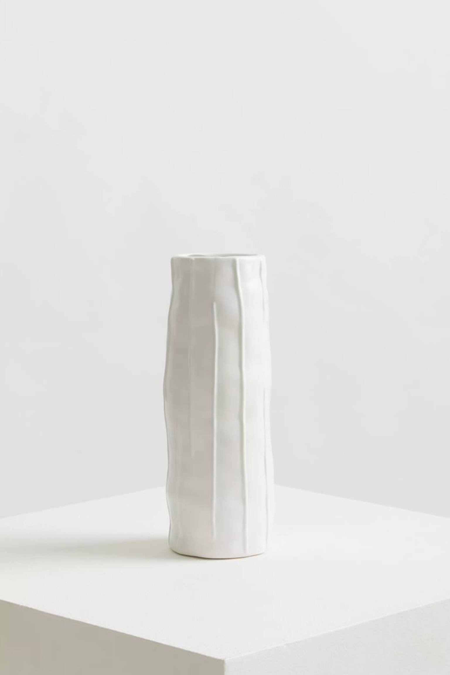 Fara Large Vase - White - 7