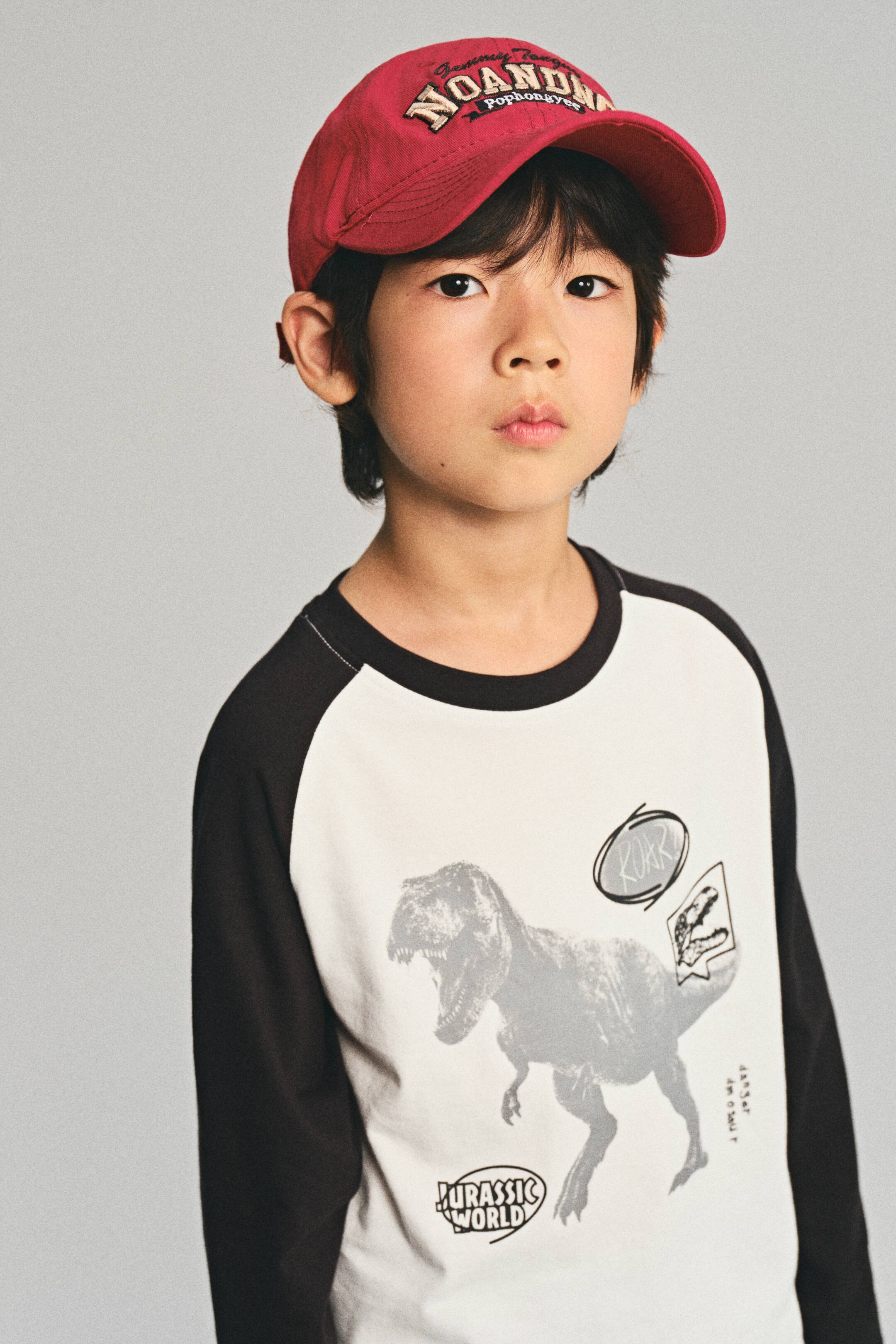 이미지 확대 보기: 프린트 롱 슬리브 티셔츠 - 블랙/쥬라기 월드 - Kids | H&M KR 4