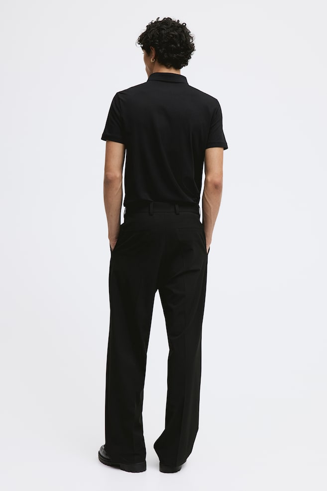 Slim Fit Polo shirt - Black/Navy blue - 6