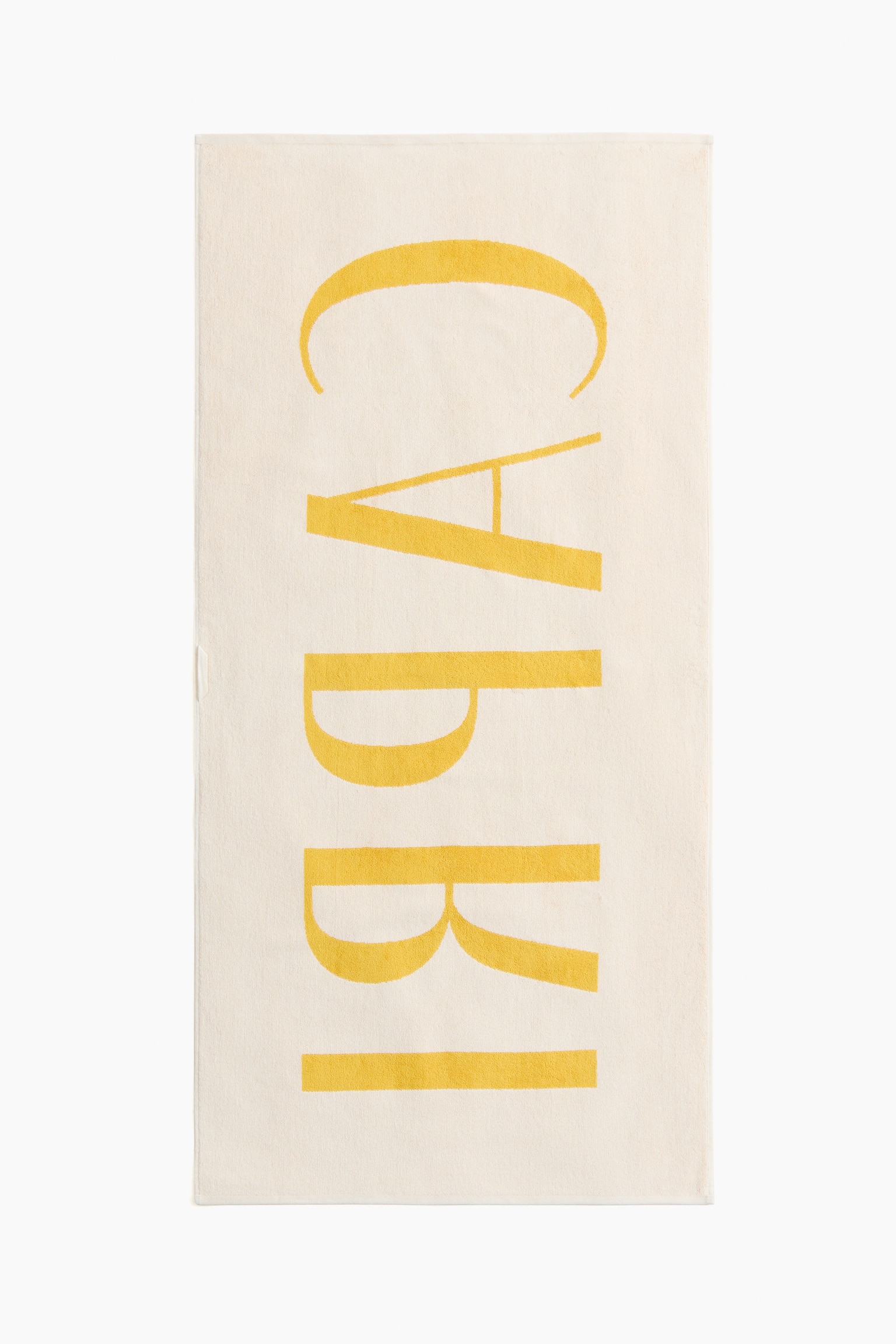 Text-motif cotton beach towel - 3