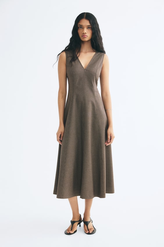 Dress with Flared Skirt