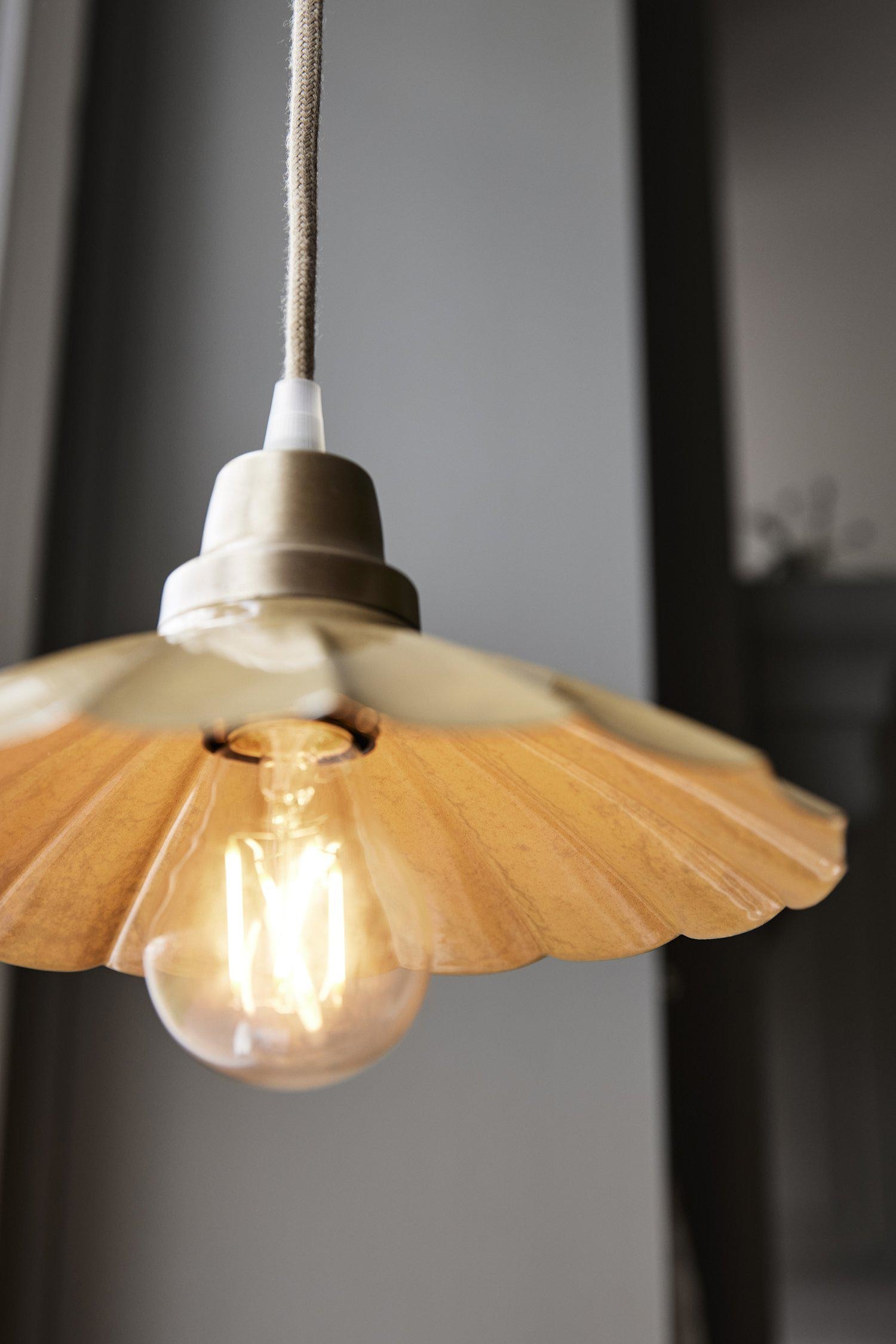 Petite Lampe Suspendue Ester De 24 Cm - Jaune/Blanc Cassé/Rouge