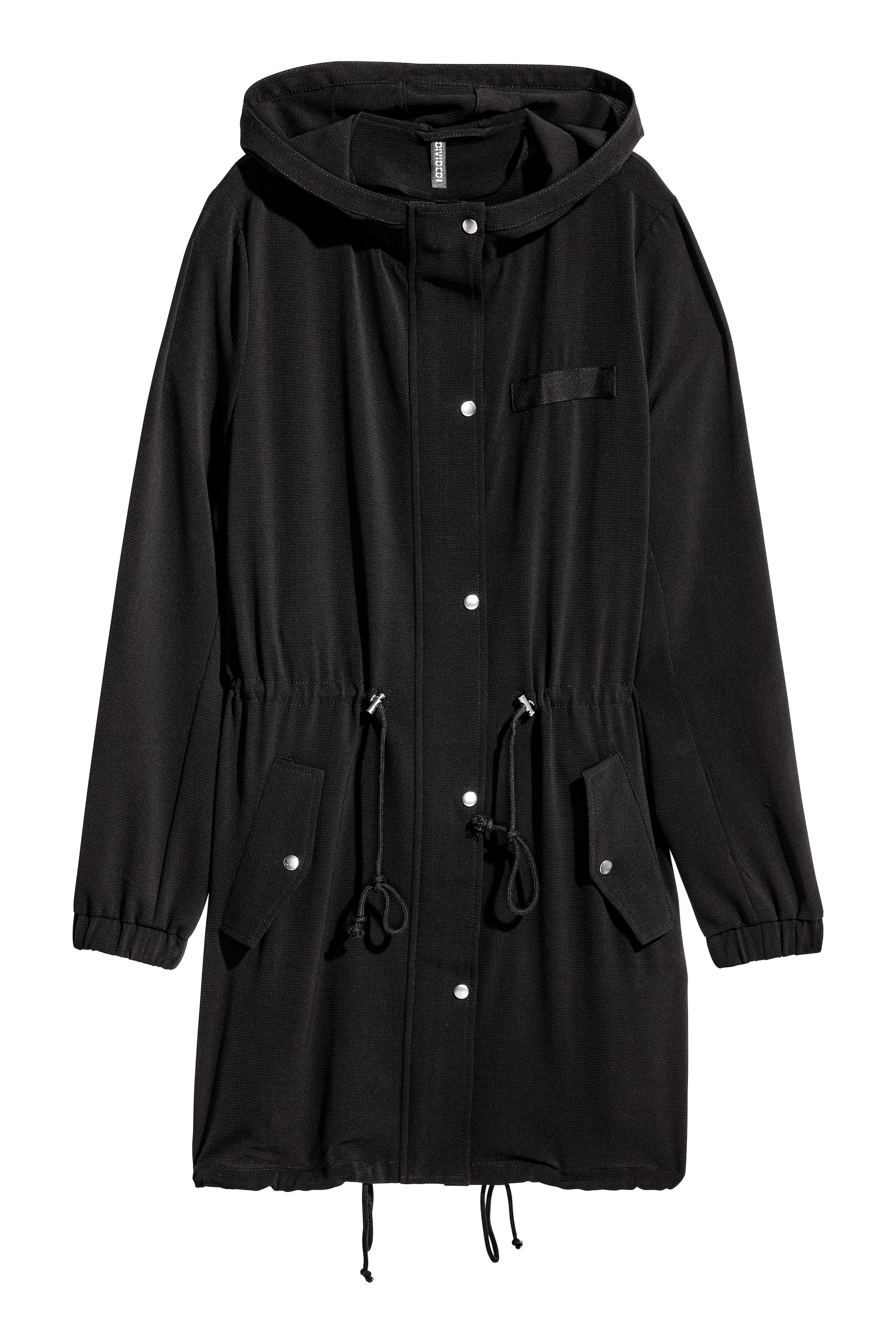 Zobacz większy obraz: Krepowana parka - Czarny - ONA | H&M PL 1