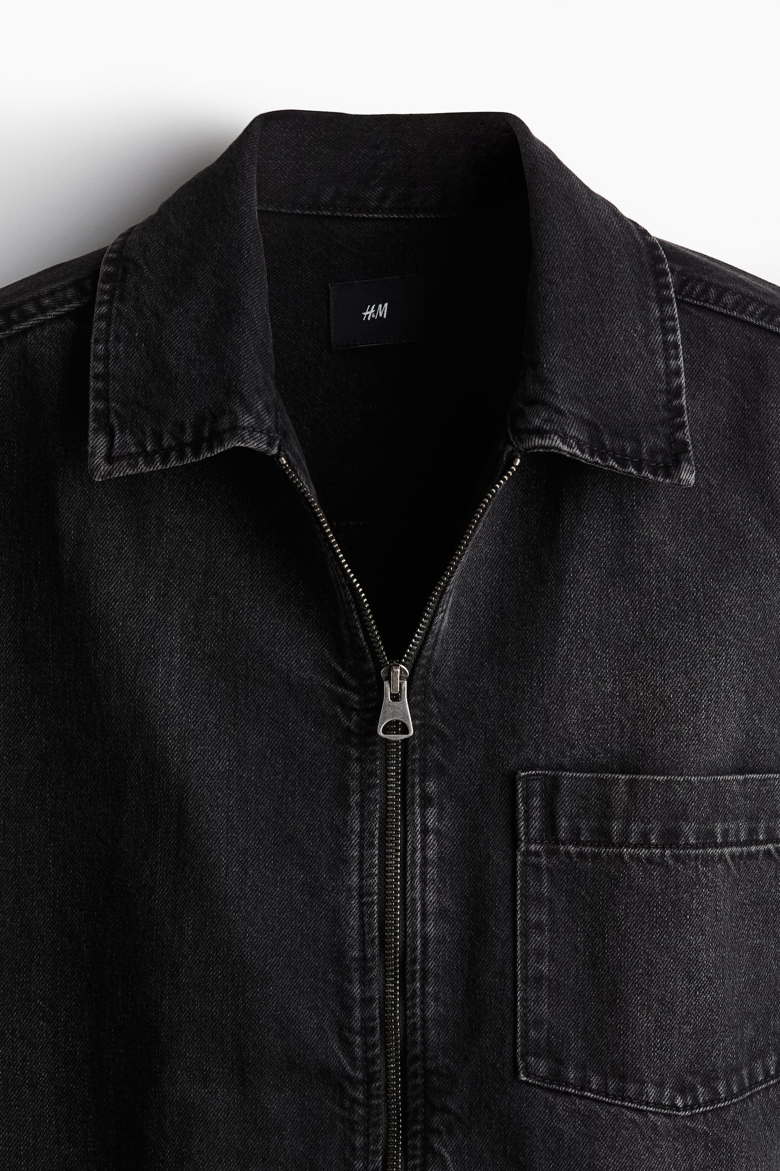 Regular Fit Denim overshirt - Black - 2