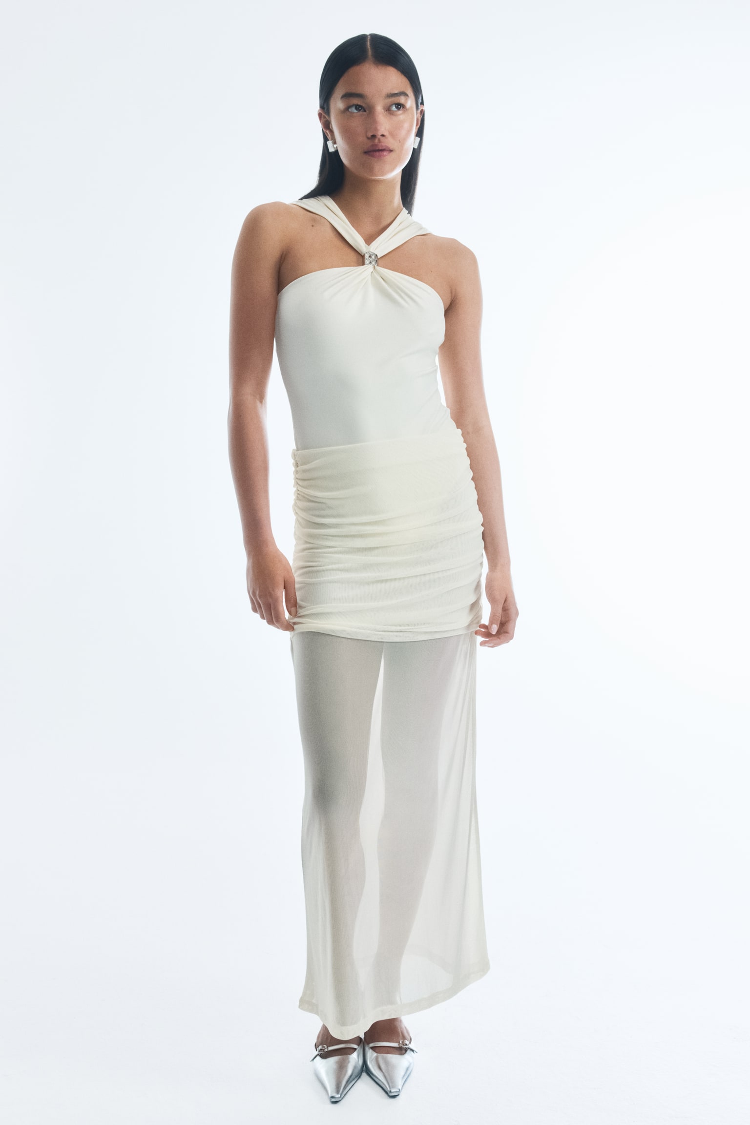 Crêpe Bodysuit - Cream/Black - 3