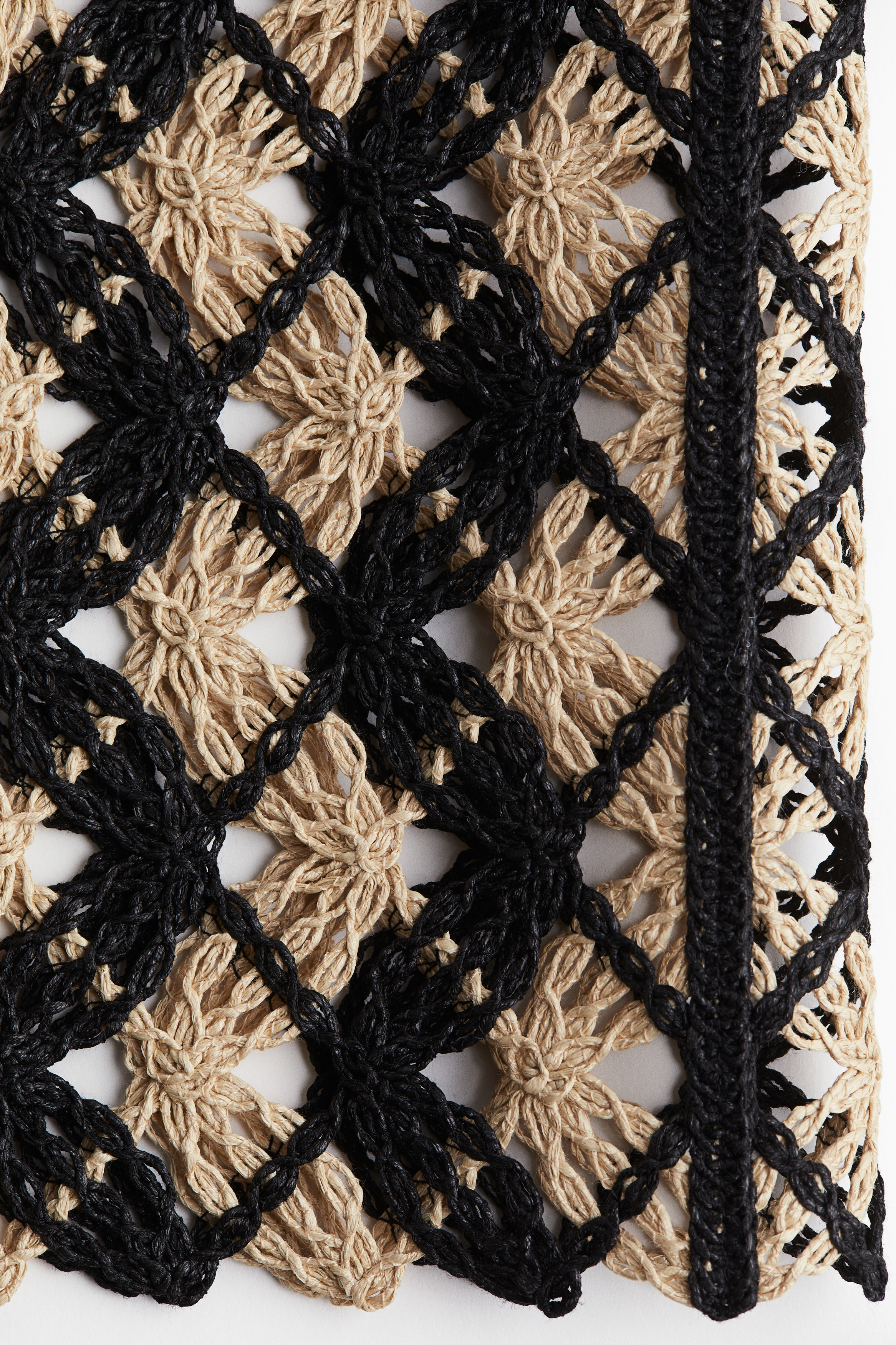 Crochet-look skirt