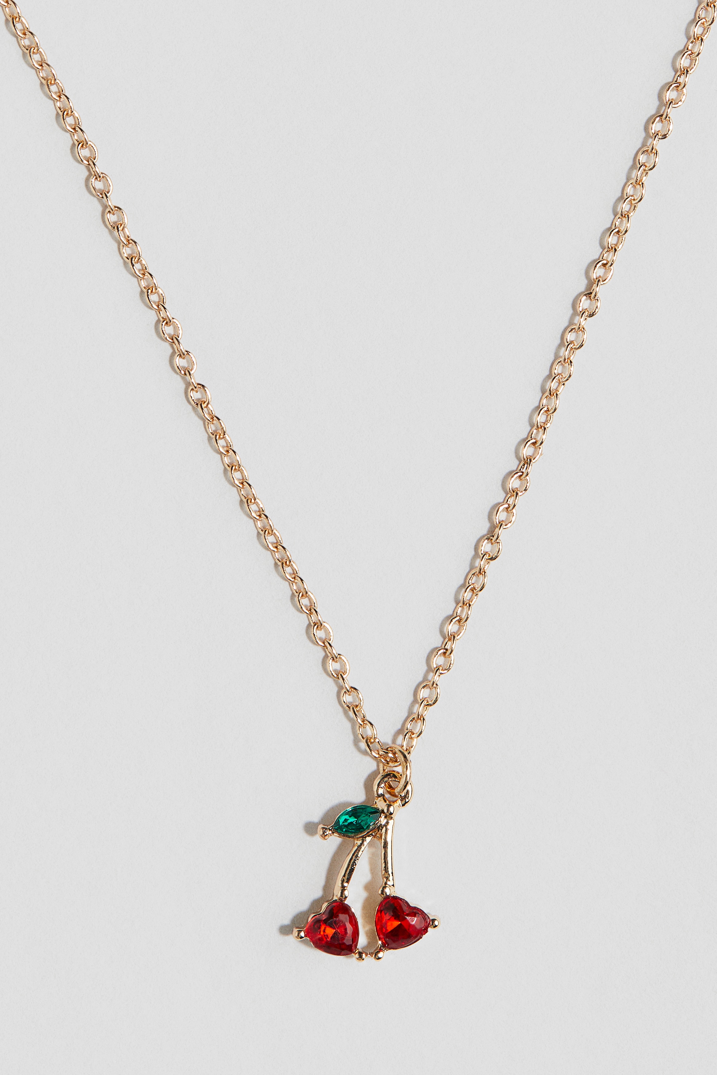 ペンダントネックレス - ゴールドカラー／テディベア - Kids