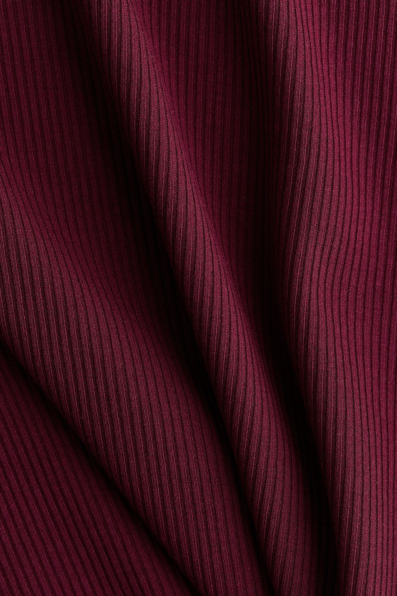 Женский топ H&M Rib-Knit Boat-Neck Top, цвет: Бордовый — фото 5