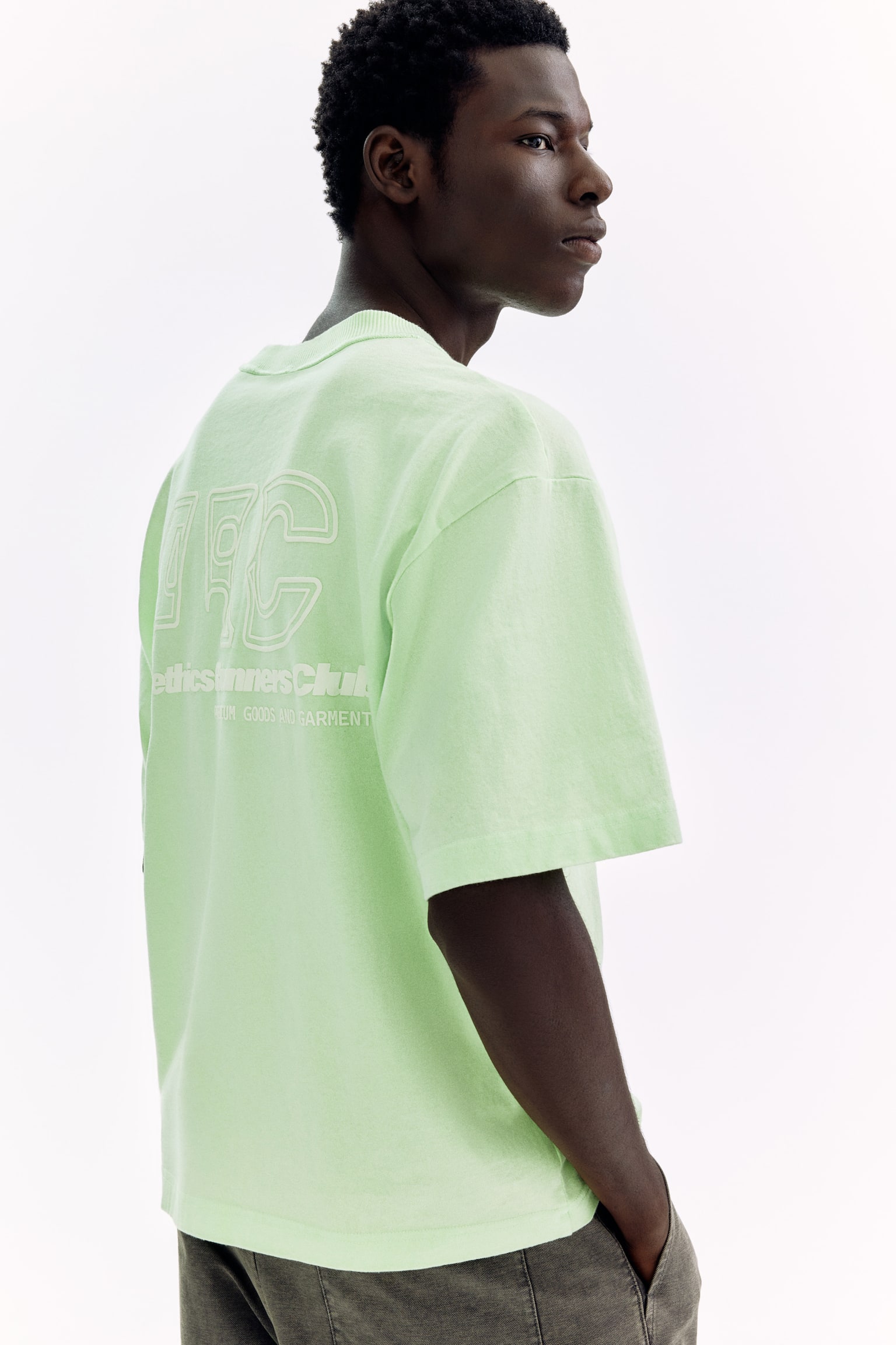 Printed Loose Fit T-shirt - Light green/33/Beige/33/Brown/Athletics Co - 4