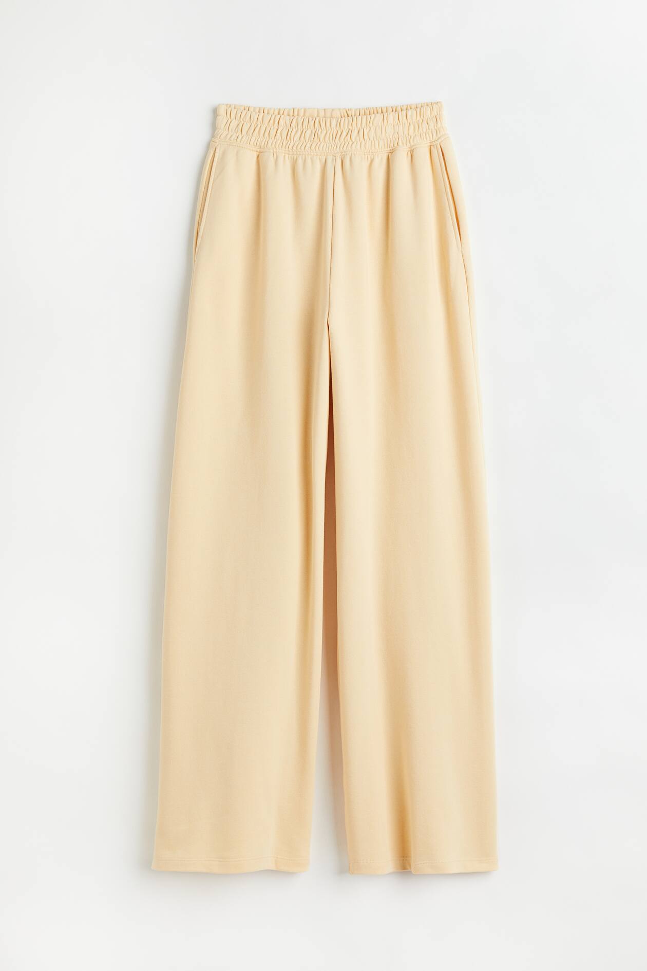 Wide-leg Joggers - Light yellow - Ladies | H&M US