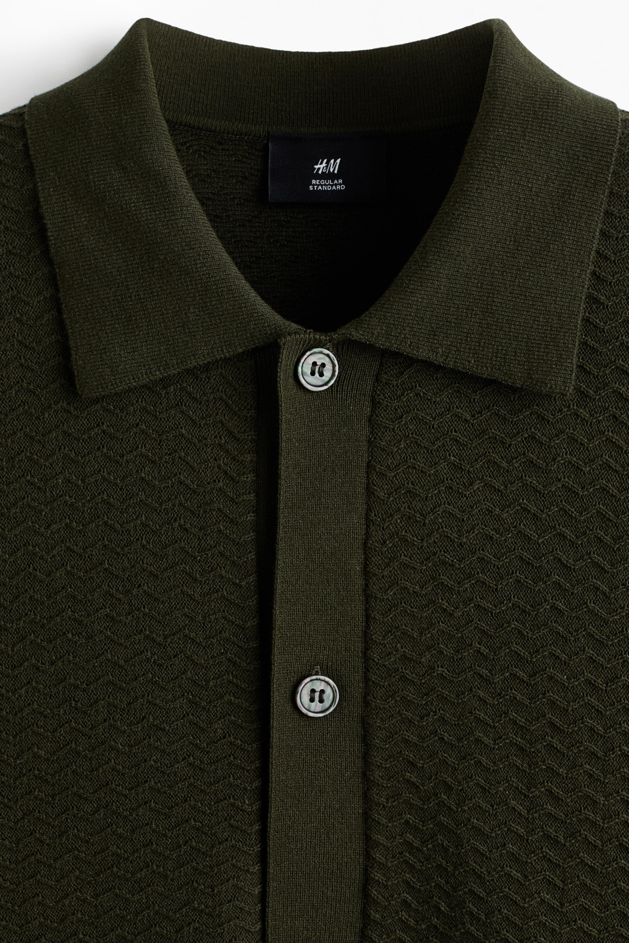 Regular-Fit Textured-Knit Shirt