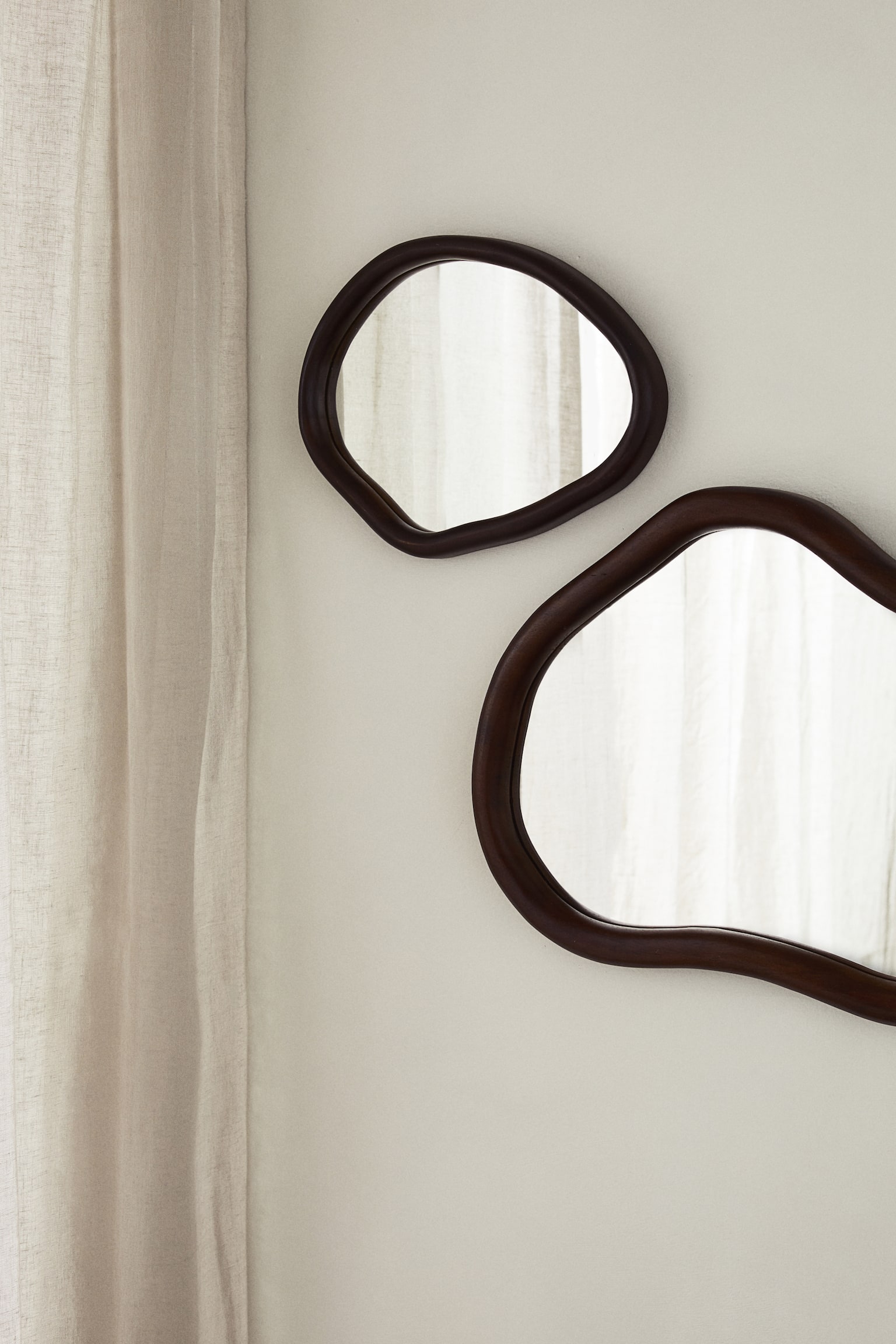 Mango wood mirror - Dark brown - 2