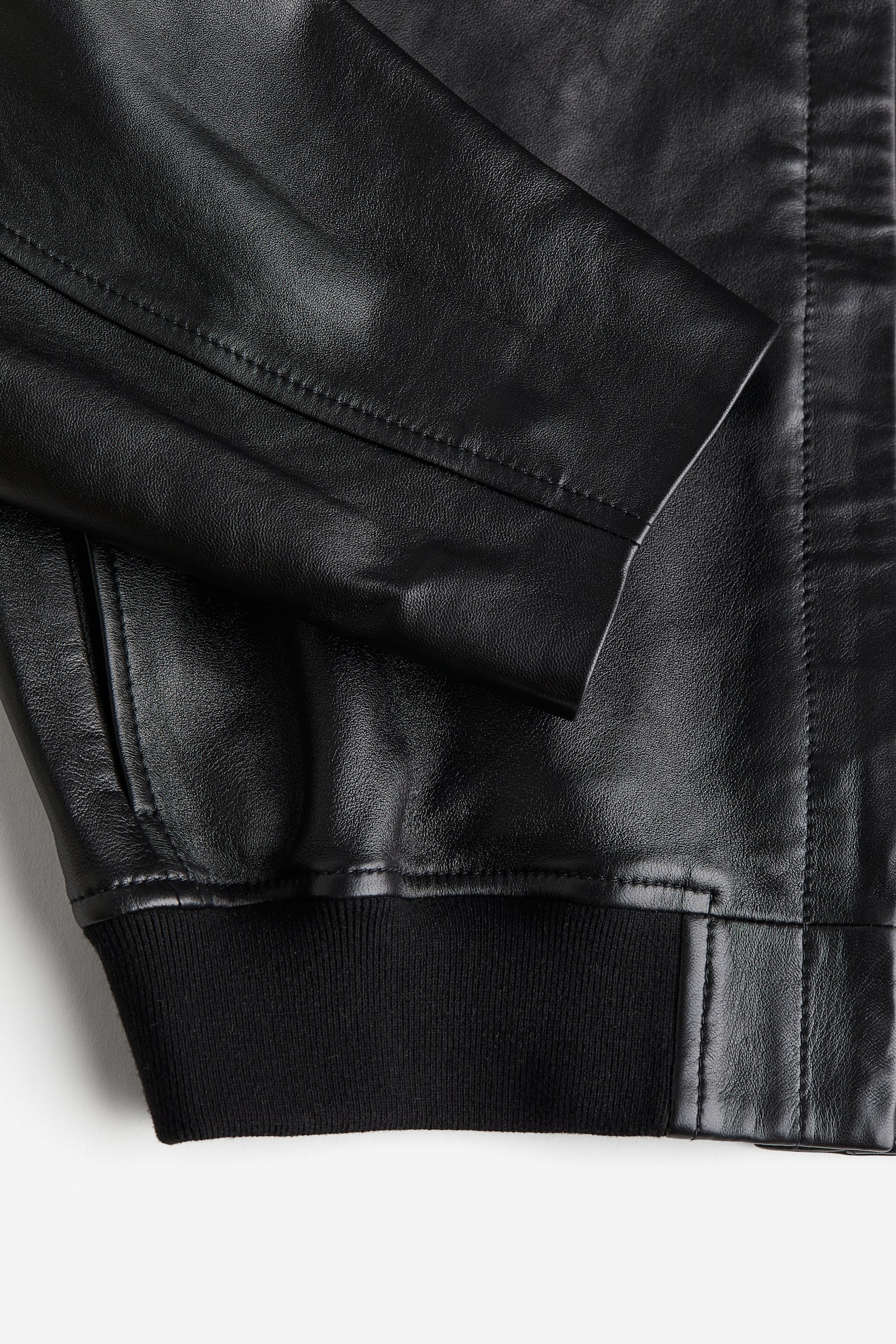 Leather jacket - Black - 7