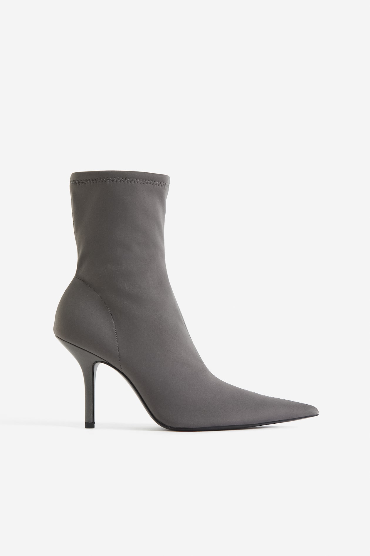 Heeled boots Grey Ladies H&M GB