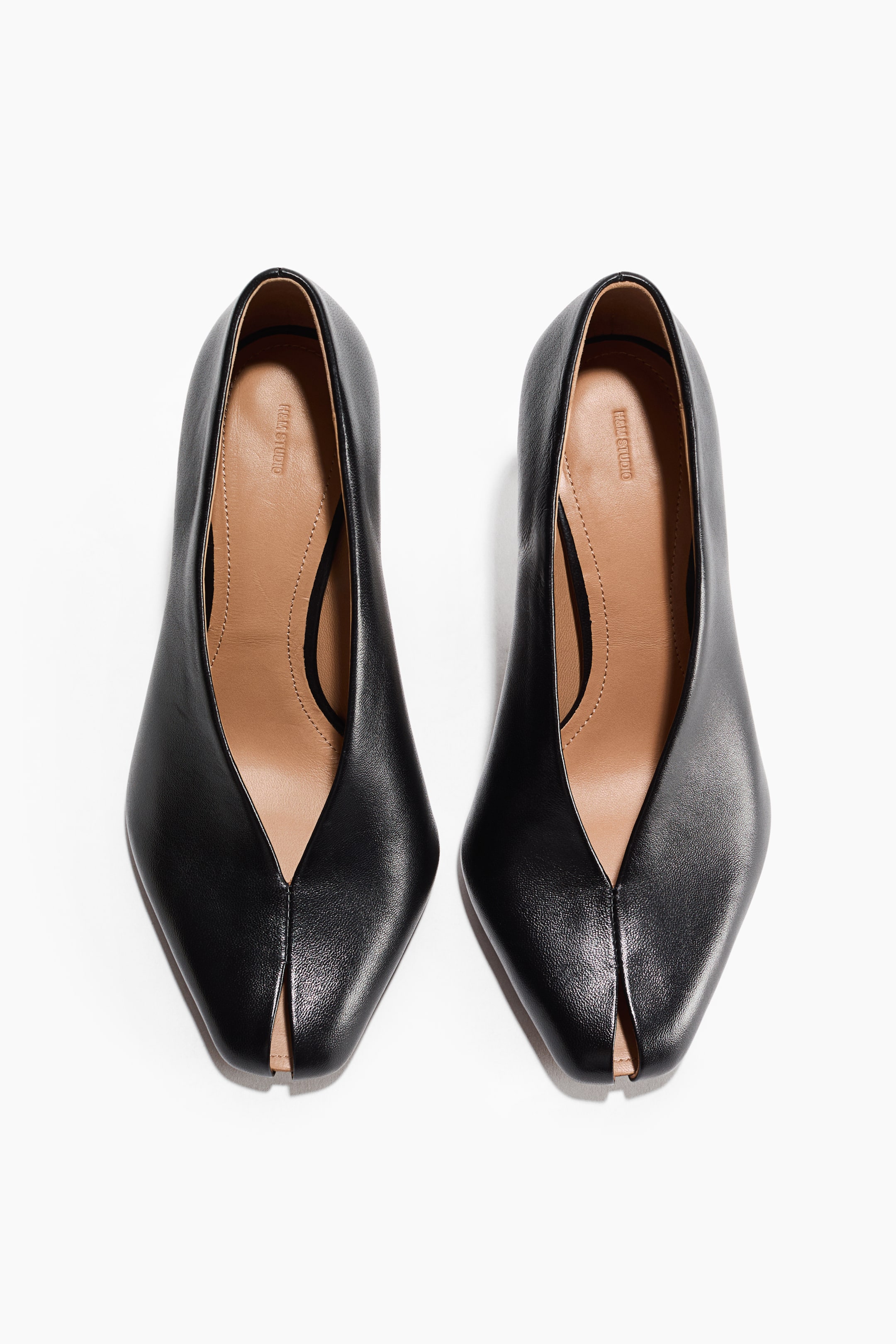 Cutout Leather Pumps