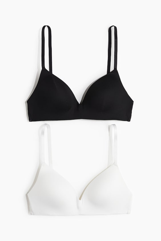 Женские бра H&M с мягкими чашками из микрофибры, 2 шт