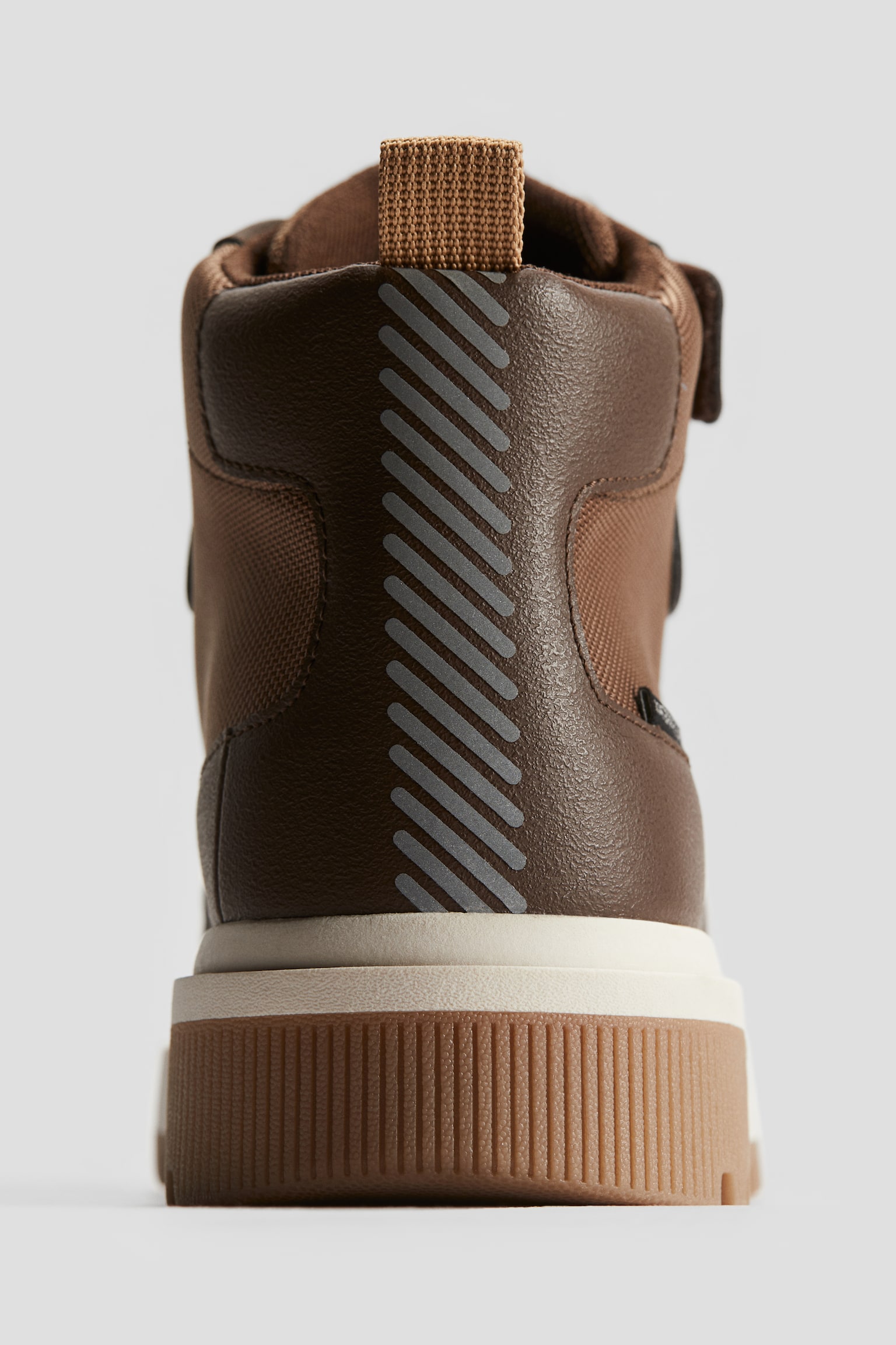 Waterproof hi-top trainers - Brown/Black - 3