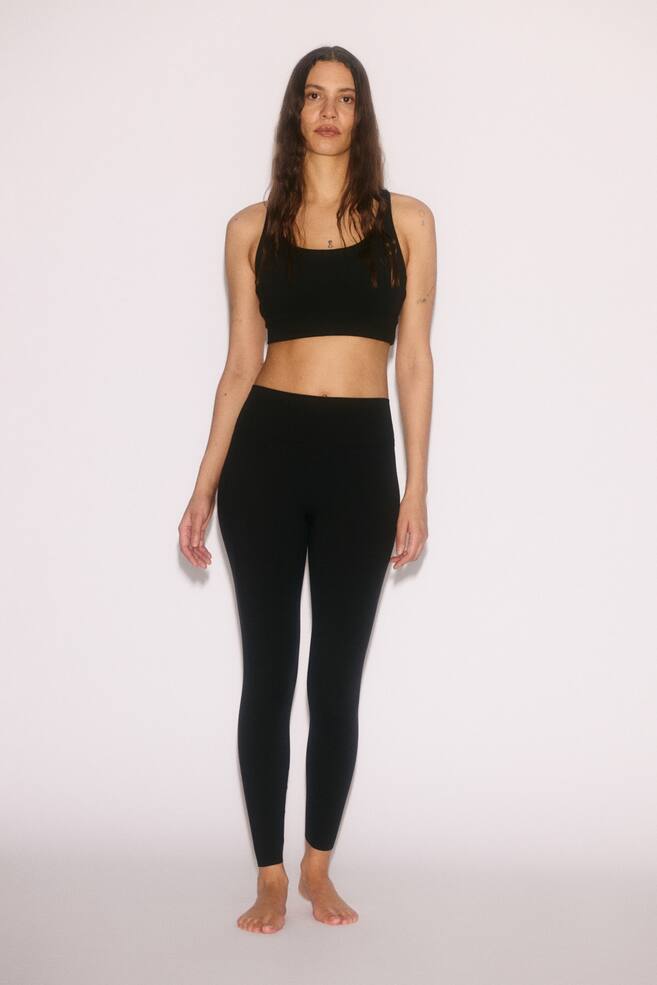Sports leggings with SoftMove™ - Black/Brown/Chocolate plum/Plum purple/Dark grey/Pastel pink/Light maroon/Olive green/Amazonite blue/Light apricot/Antique rose/Truffle grey/Light taupe/Bright red/Dark grey/Soft pink/Dark green/Cream/Light burgundy/Navy blue/Frosty lilac/Dark grey/Light blue/Dark brown/Dark beige - 2