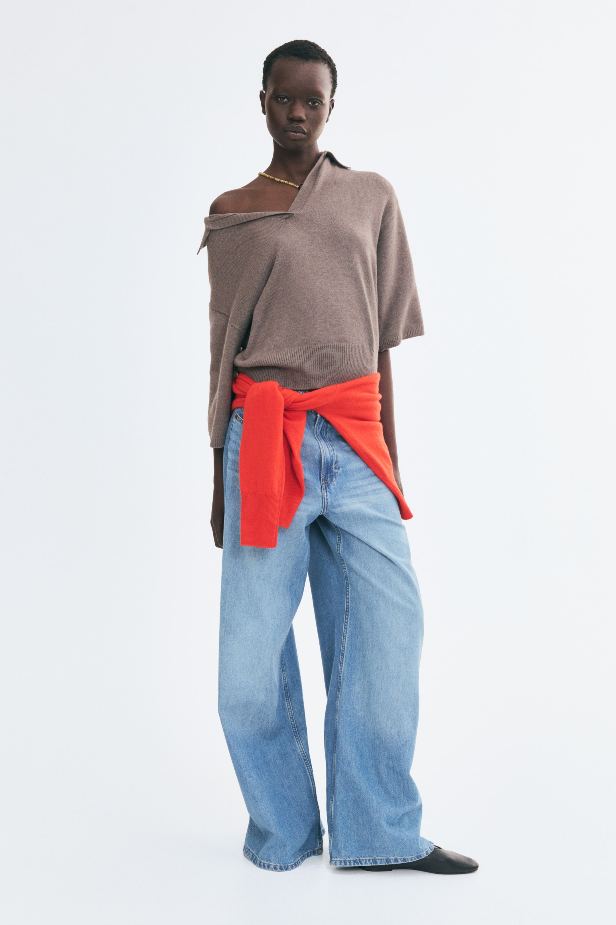 Fine-Knit Polo Shirt
